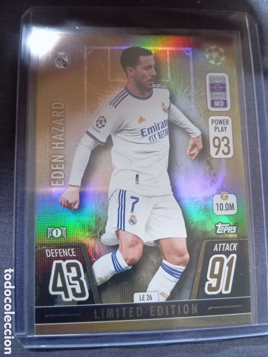 Trading cards: Ed&eacute;n Hazard Real Madrid LIMITED EDITION LE 26/ MATCH ATTAX 2021/2022