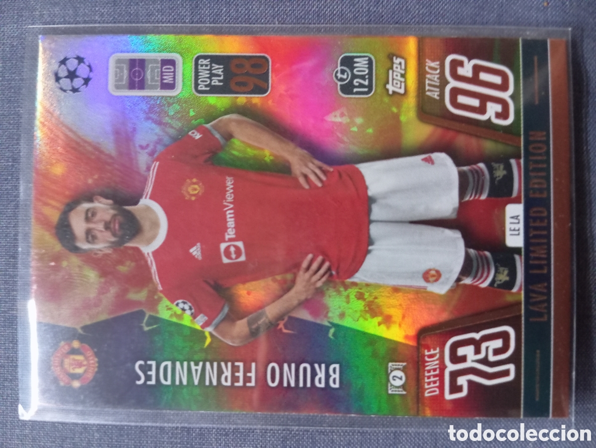 Trading cards: Bruno Fernandes LAVA LIMITED EDITION LE LA/ MATCH ATTAX 2021/2022