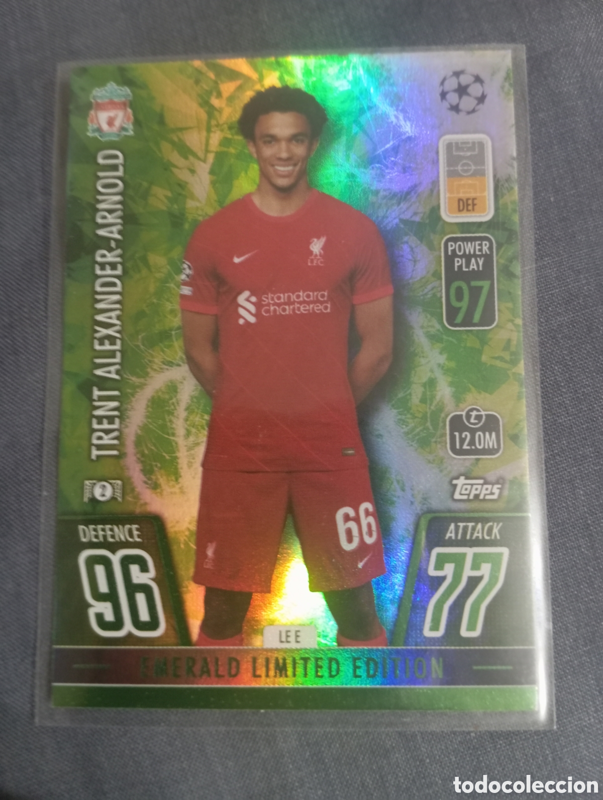 Trading cards: Trent Alexander Arnold Liverpool EMERALD LIMITED EDITION LE E / MATCH ATTAX 2021/2022