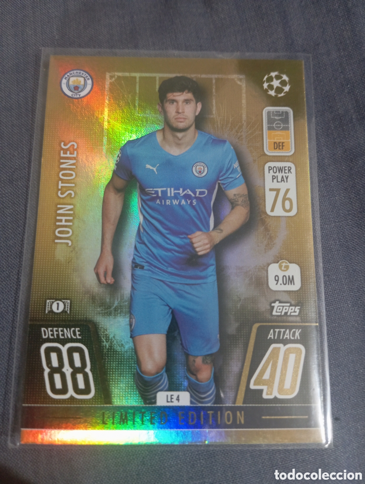 Trading cards: John Stones Manchester City LIMITED EDITION LE 4 / MATCH ATTAX 2021/2022