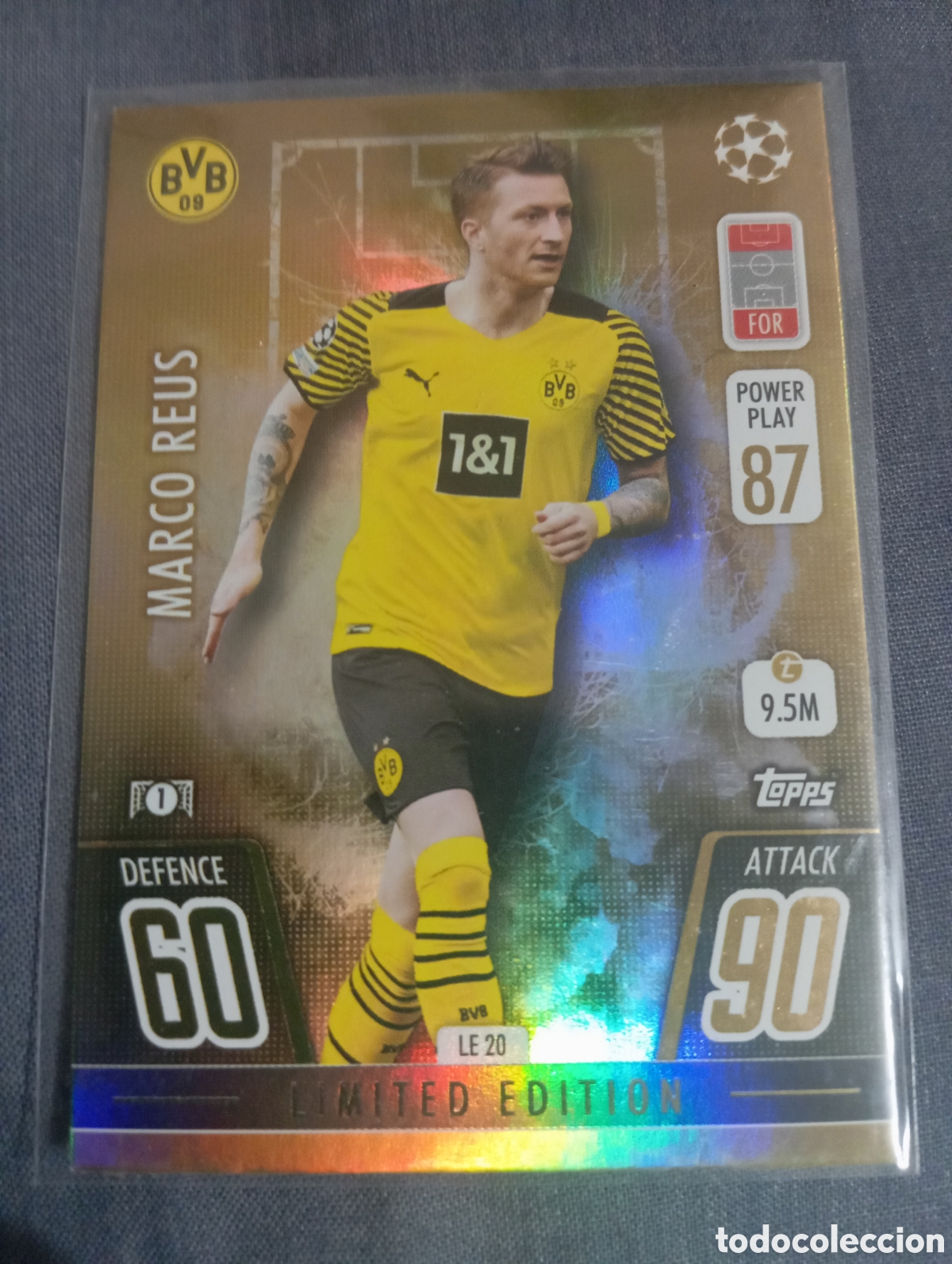 Trading cards: Marco Reus Borussia Dortmund LIMITED EDITION LE 20 / MATCH ATTAX 2021/2022
