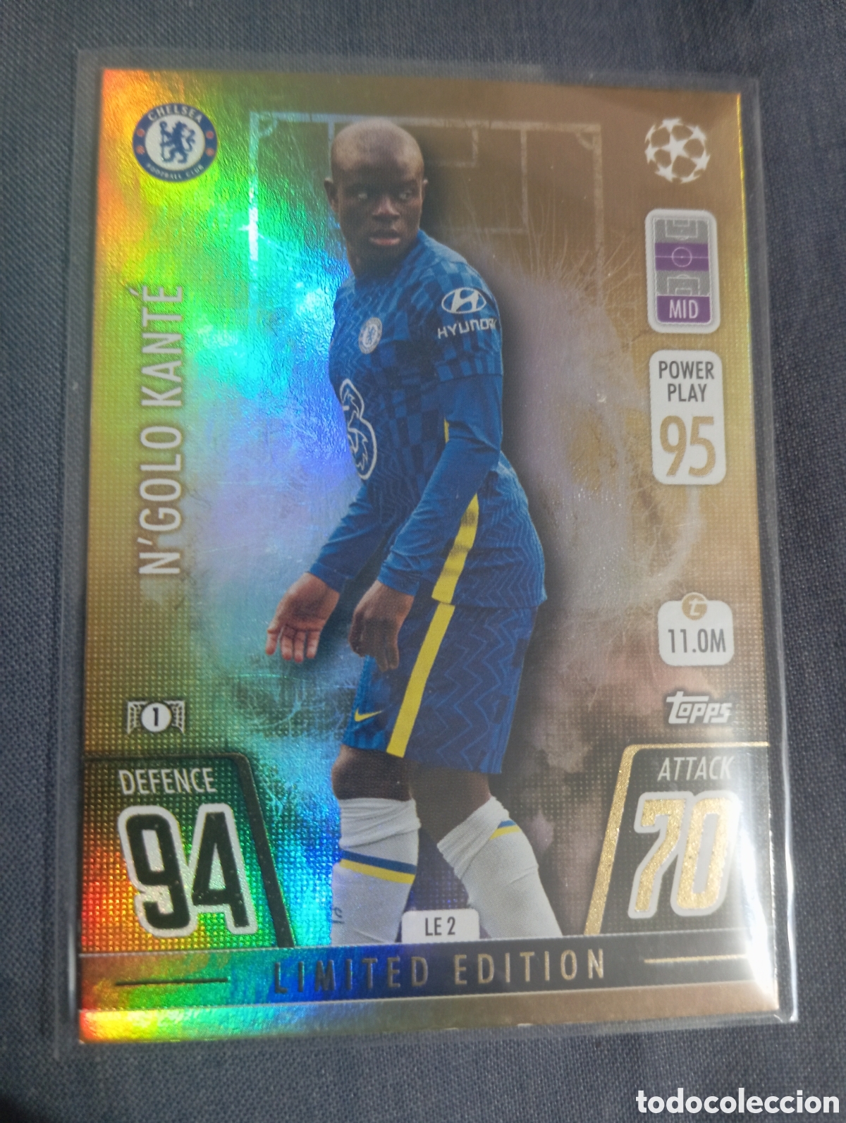 Trading cards: Ngolo Kant&eacute; Chelsea LIMITED EDITION / MATCH ATTAX 2021/2022