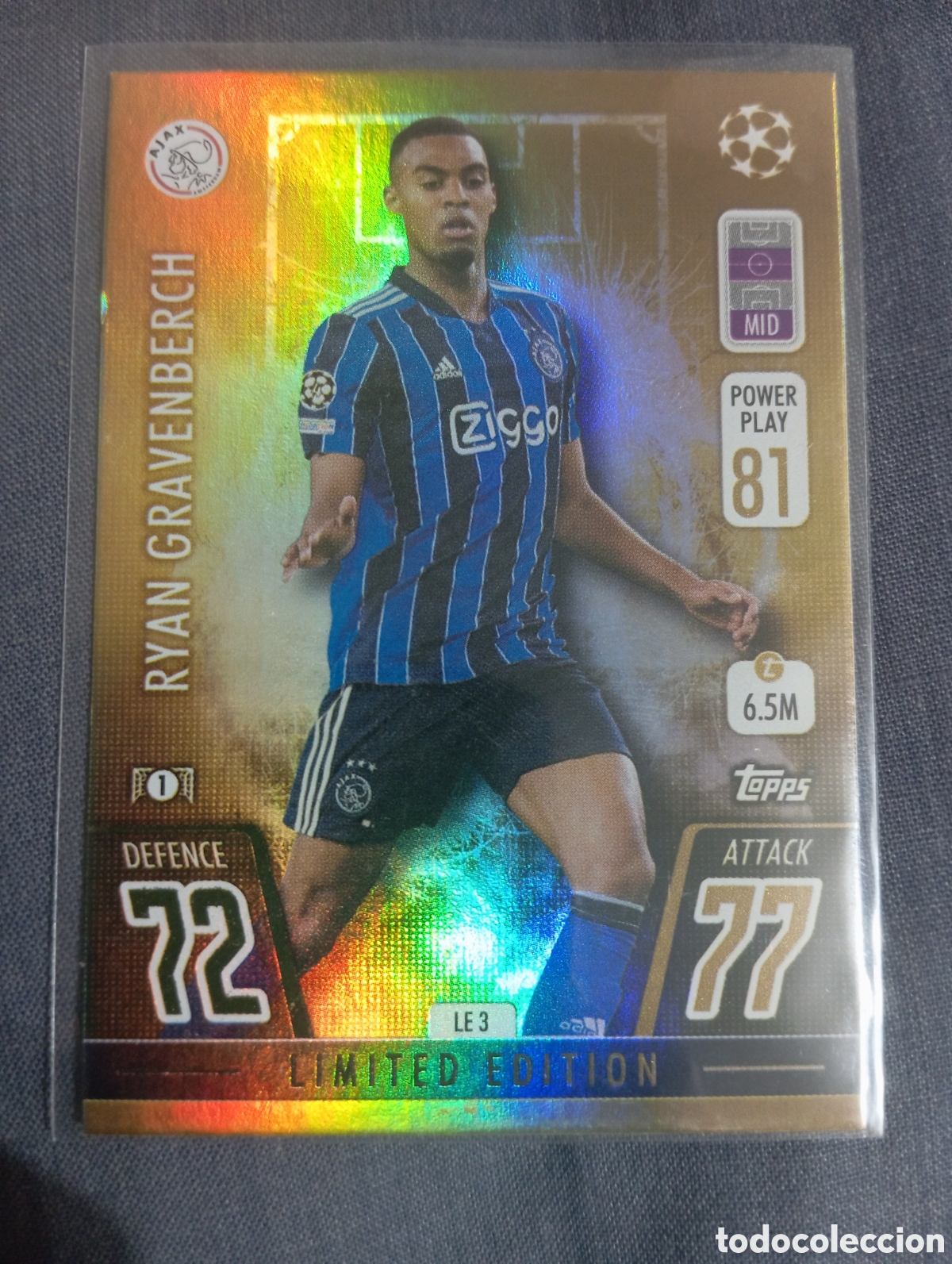 Trading cards: Ryan Gravenberch Ajax LIMITED EDITION LE 3 / MATCH ATTAX 2021/2022