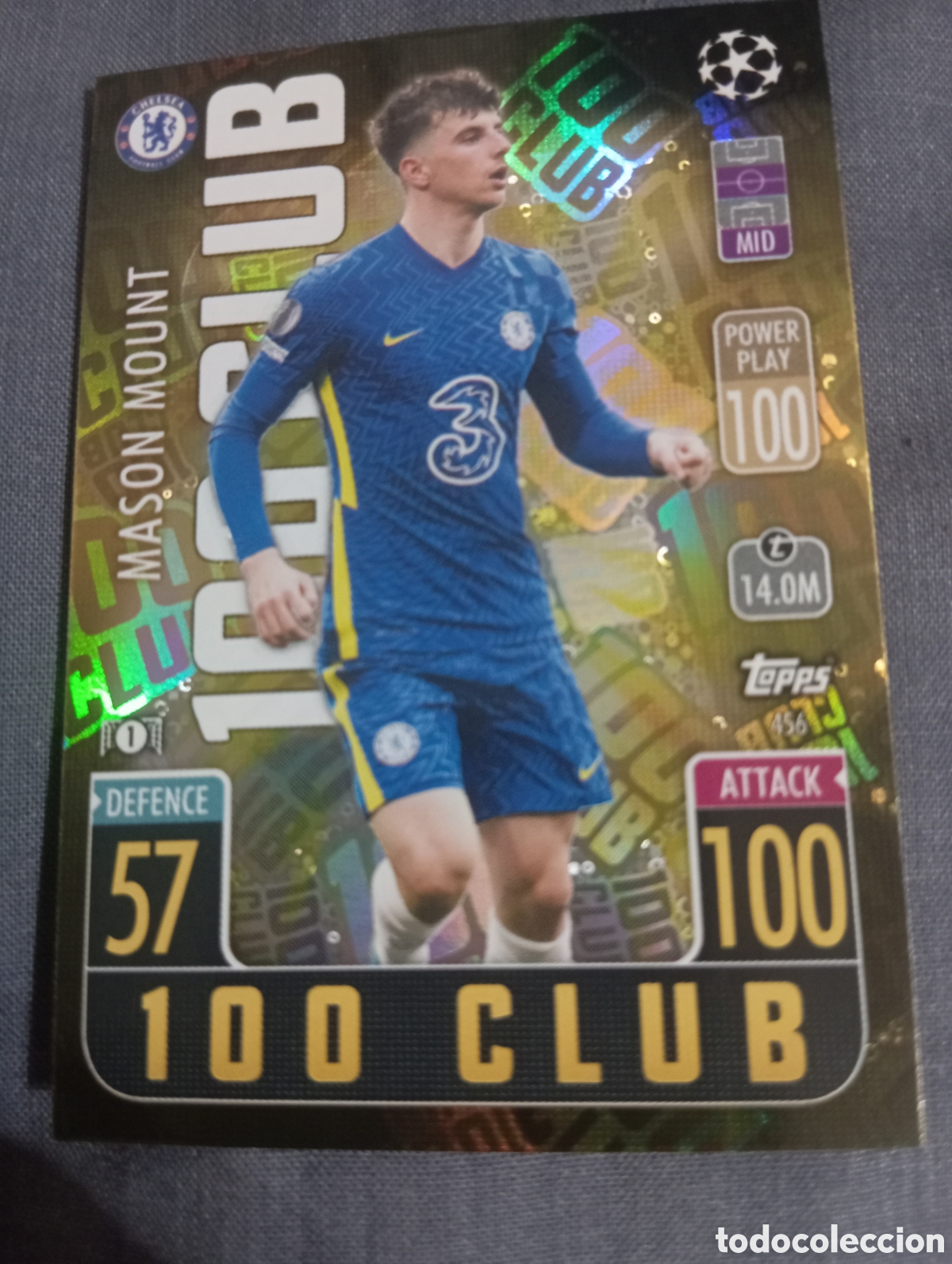 Trading cards: Mason Mount Chelsea 100 CLUB 456 / MATCH ATTAX 2021/2022