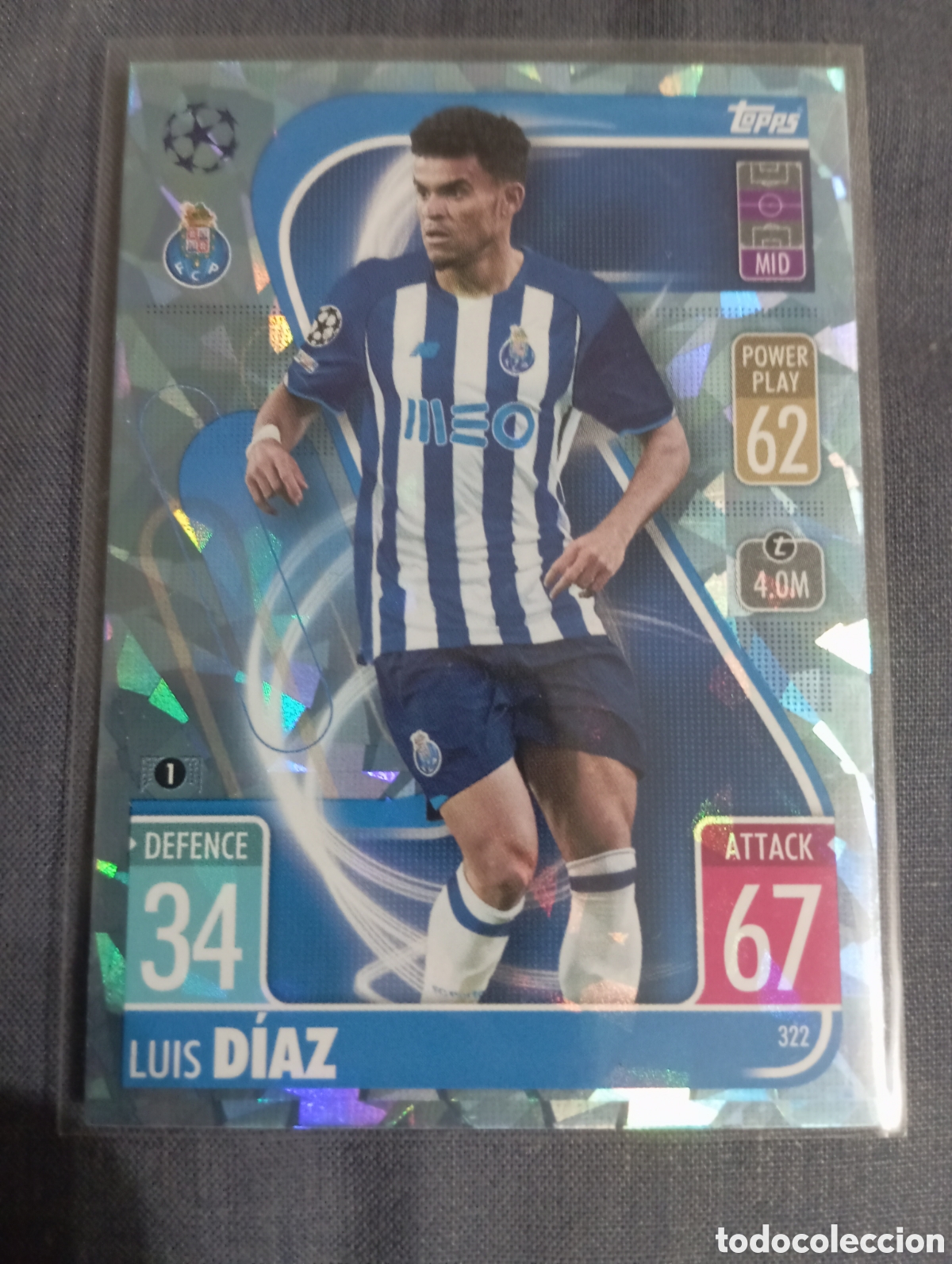 Trading cards: Luis D&iacute;az Porto CRYSTAL 322 / MATCH ATTAX 2021/2022