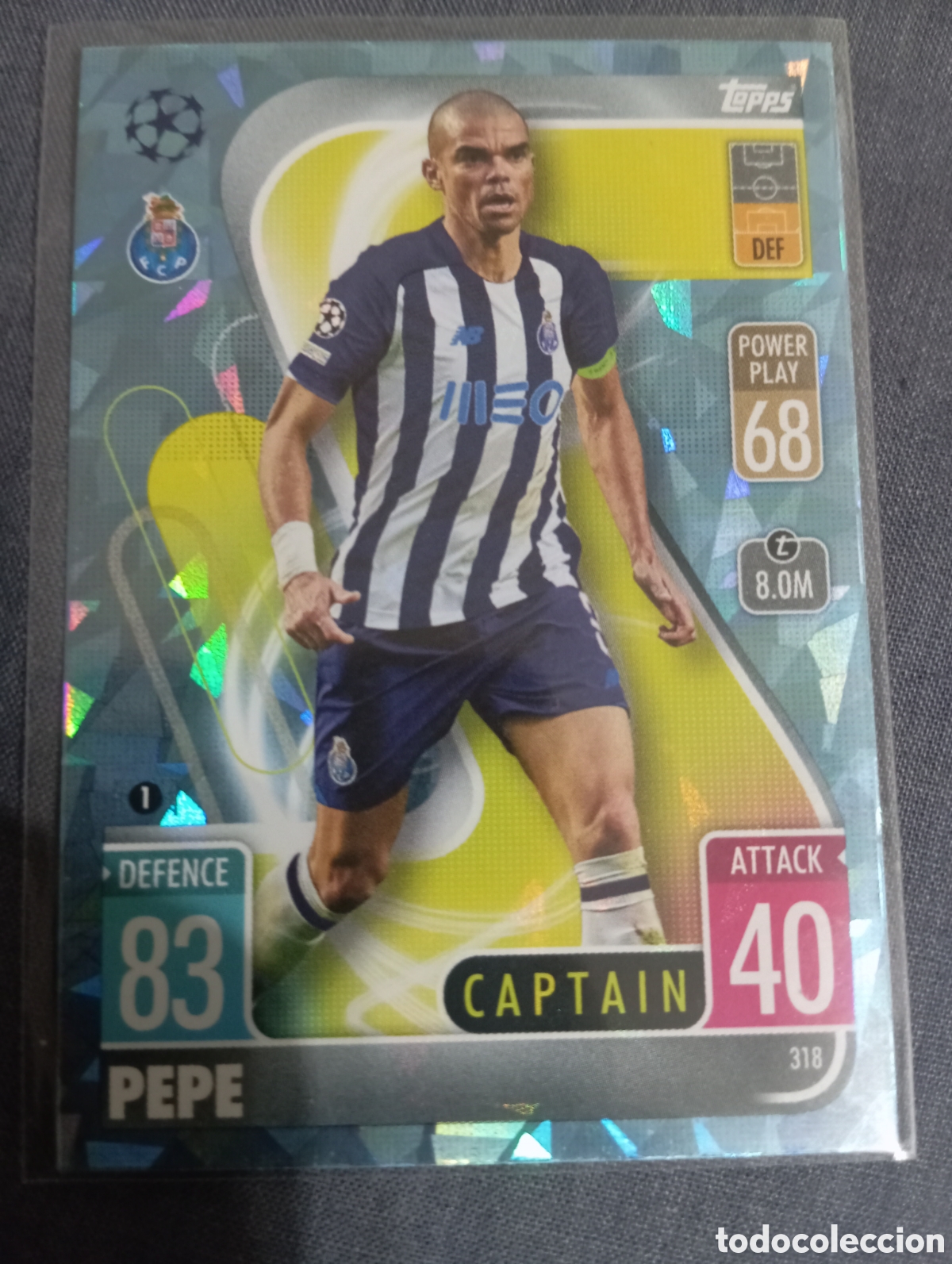 Trading cards: Pepe Porto CRYSTAL 318 / MATCH ATTAX 2021/2022