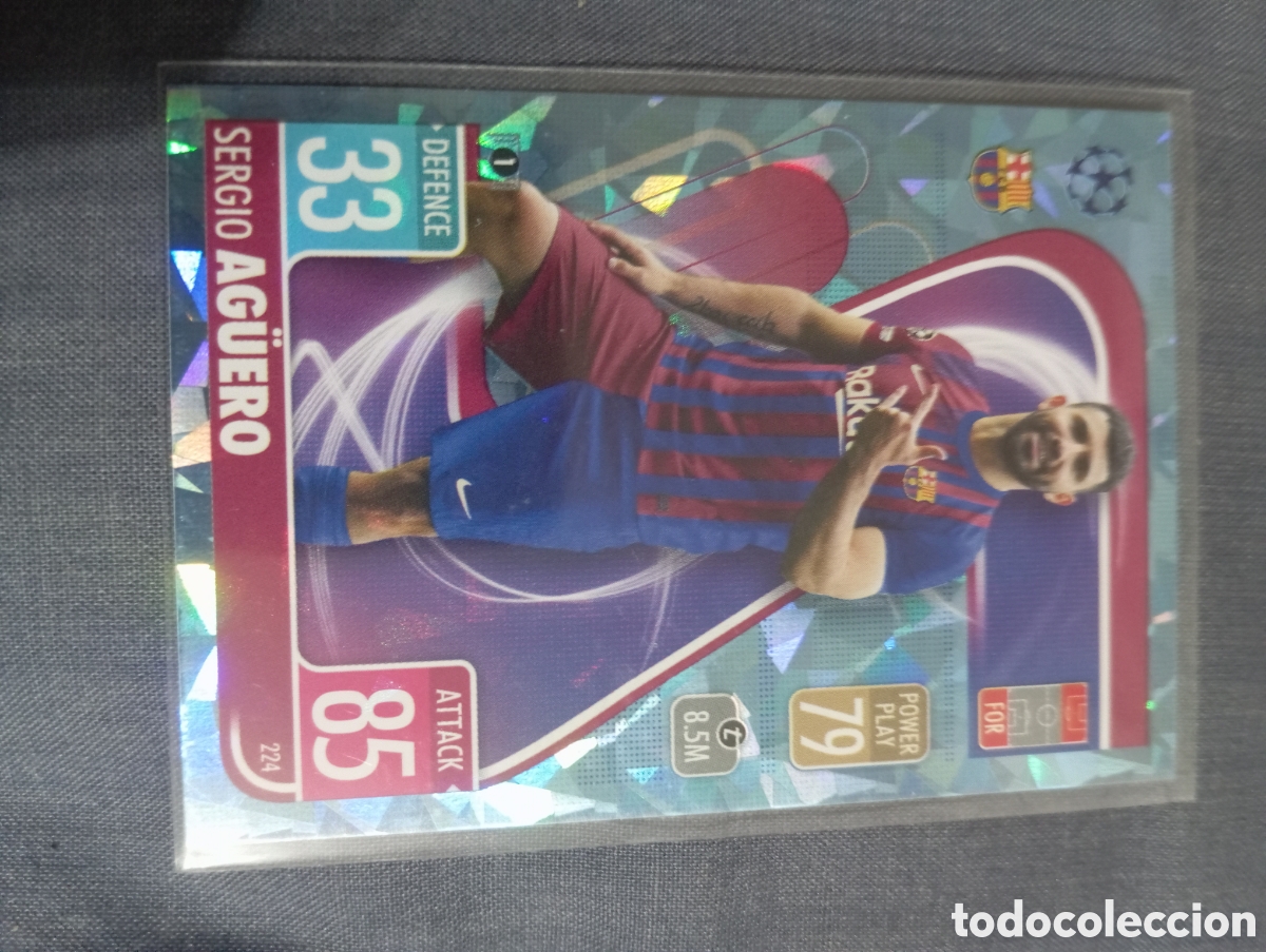 Trading cards: Sergio Ag&uuml;ero Barcelona CRYSTAL 224 / MATCH ATTAX 2021/2022