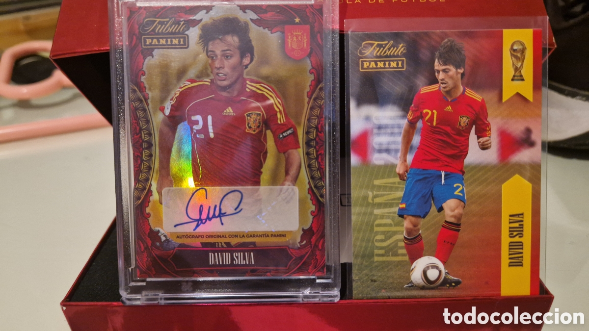 Trading cards: DAVID SILVA AUTOGRAFO - PANINI TRIBUTE, SELECCION ESPA&Ntilde;OLA 2010-2026