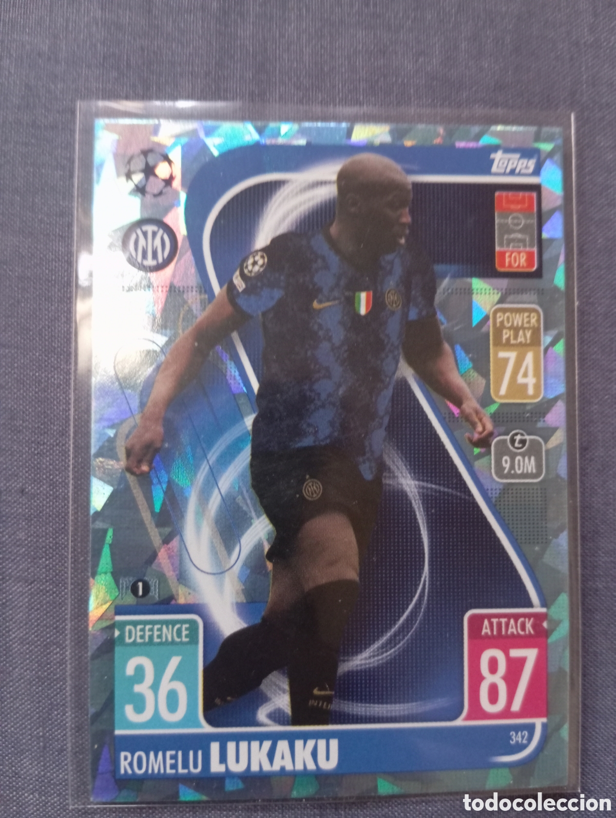 Trading cards: Romelu Lukaku Inter de Mil&aacute;n CRYSTAL 342 / MATCH ATTAX 2021/2022