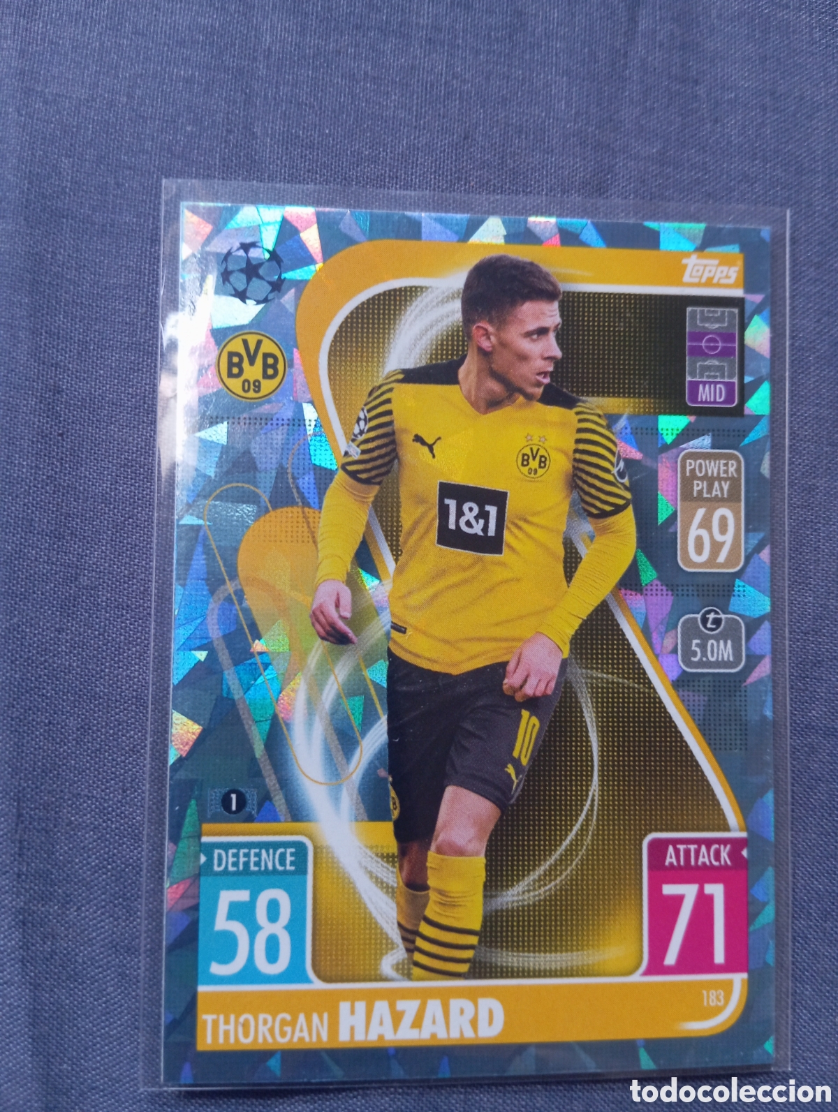 Trading cards: Thorgan Hazard Borussia Dortmund CRYSTAL 183 / MATCH ATTAX 2021/2022
