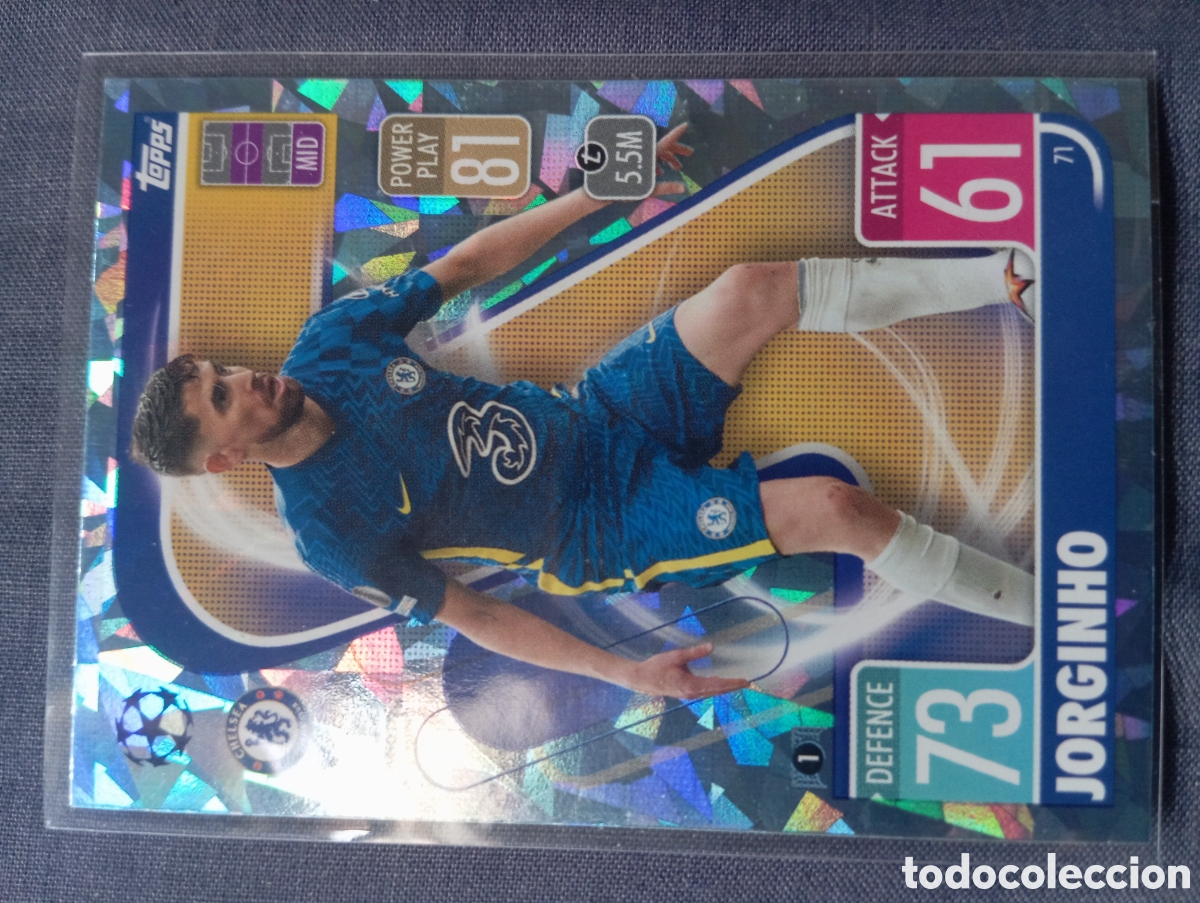 Trading cards: Jorginho Chelsea CRYSTAL 71 / MATCH ATTAX 2021/2022