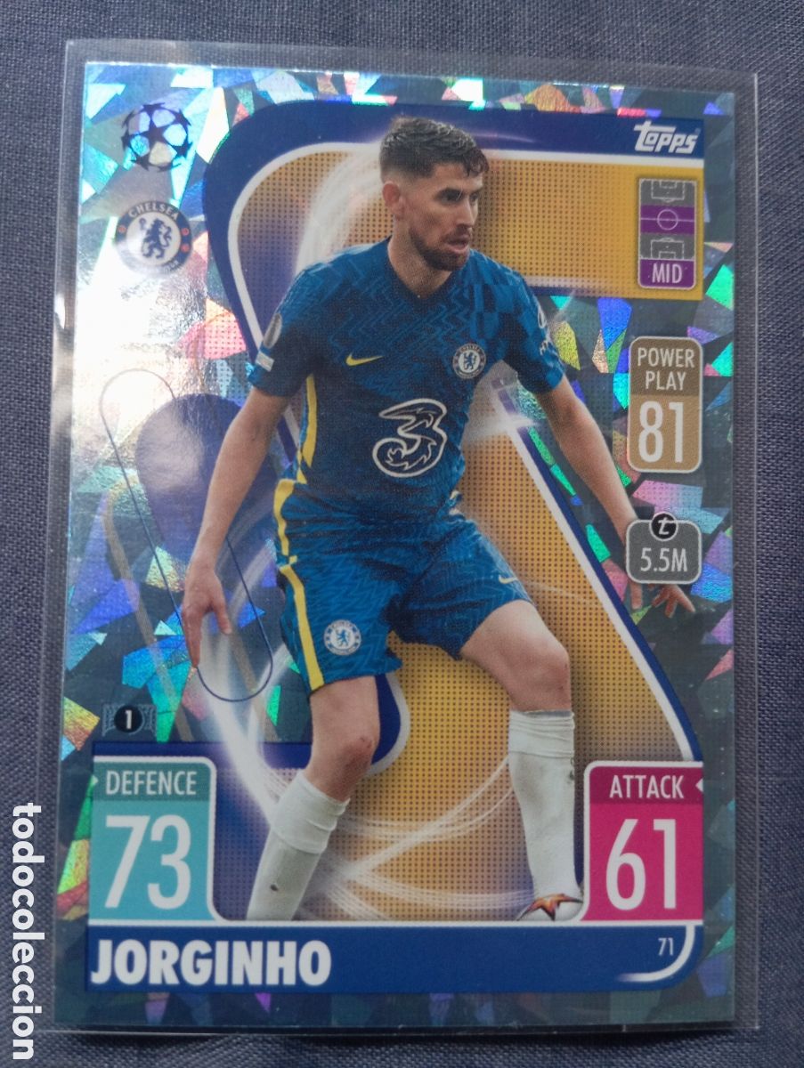 Cartes &agrave; &Eacute;changer: Jorginho Chelsea CRYSTAL 71 / MATCH ATTAX 2021/2022