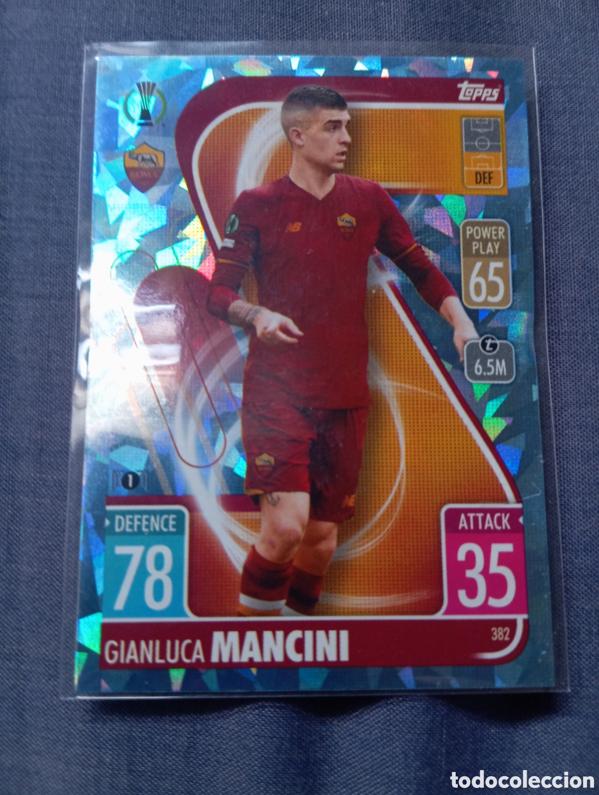 Trading cards: Gianluca Mancini Roma CRYSTAL 382 / MATCH ATTAX 2021/2022