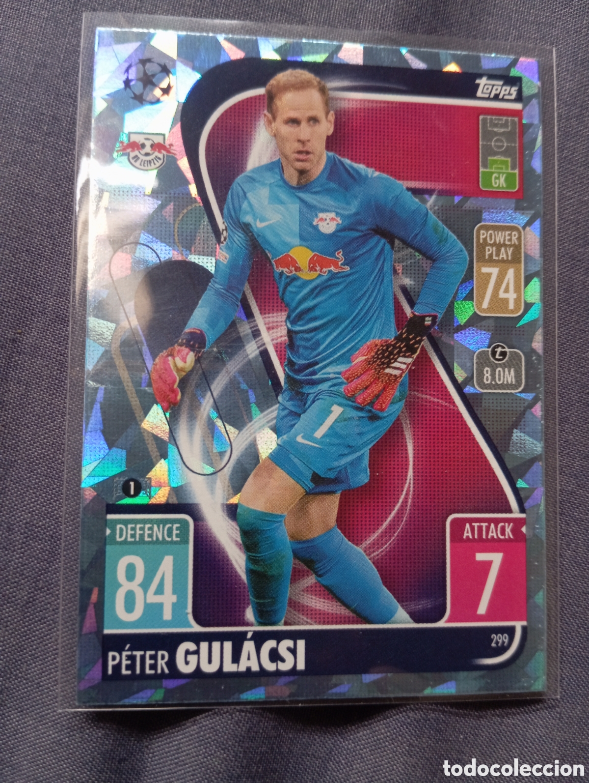 Trading cards: P&eacute;ter Gul&aacute;csi RB Leipzig CRYSTAL 299 / MATCH ATTAX 2021/2022