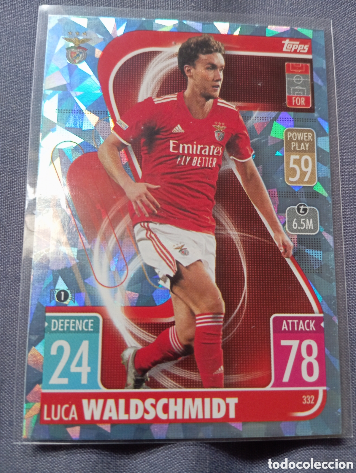 Trading cards: Luca Waldschmidt Benfica CRYSTAL 332 / MATCH ATTAX 2021/2022