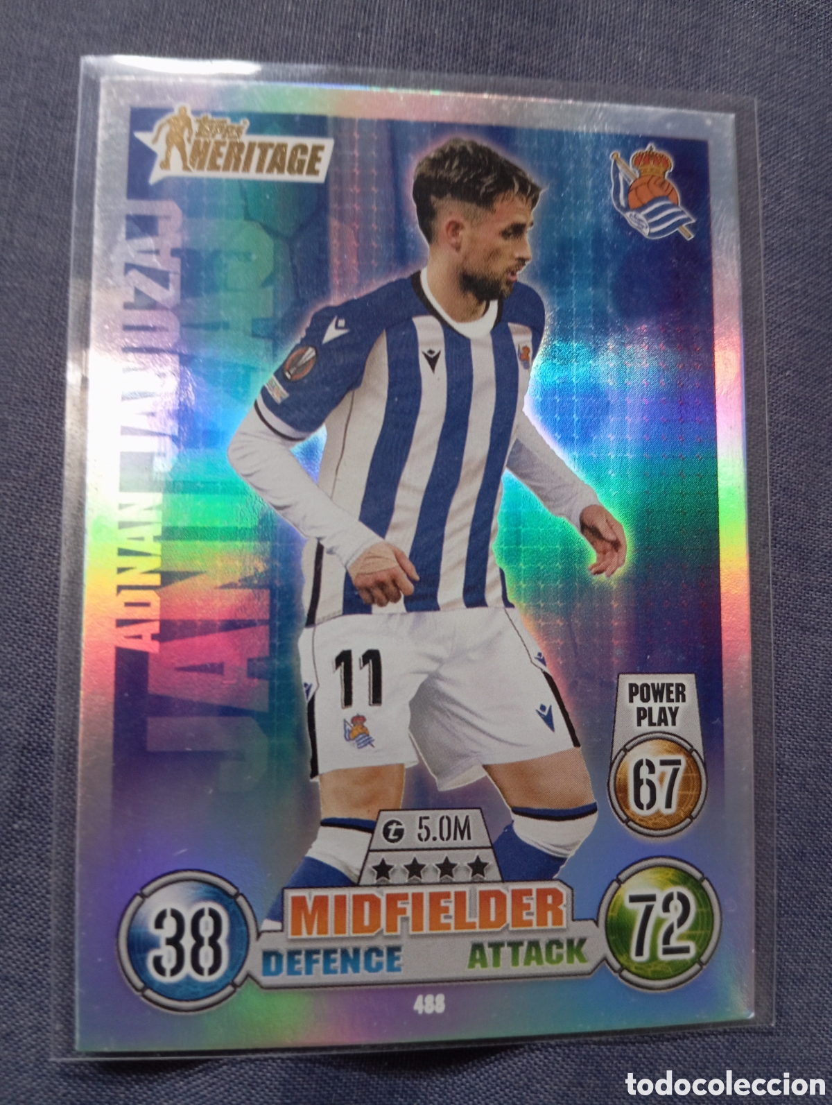 Trading cards: Adnan Januzaj Real Sociedad HERITAGE 488 / MATCH ATTAX 2021/2022