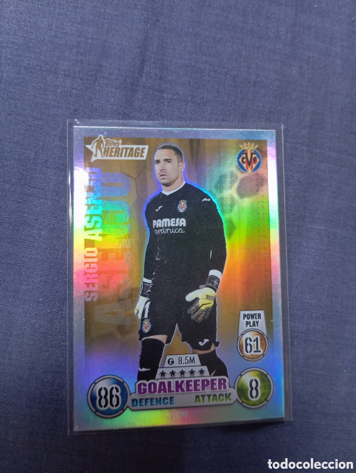 Trading cards: Sergio Asenjo Villarreal HERITAGE 491 / MATCH ATTAX 2021/2022
