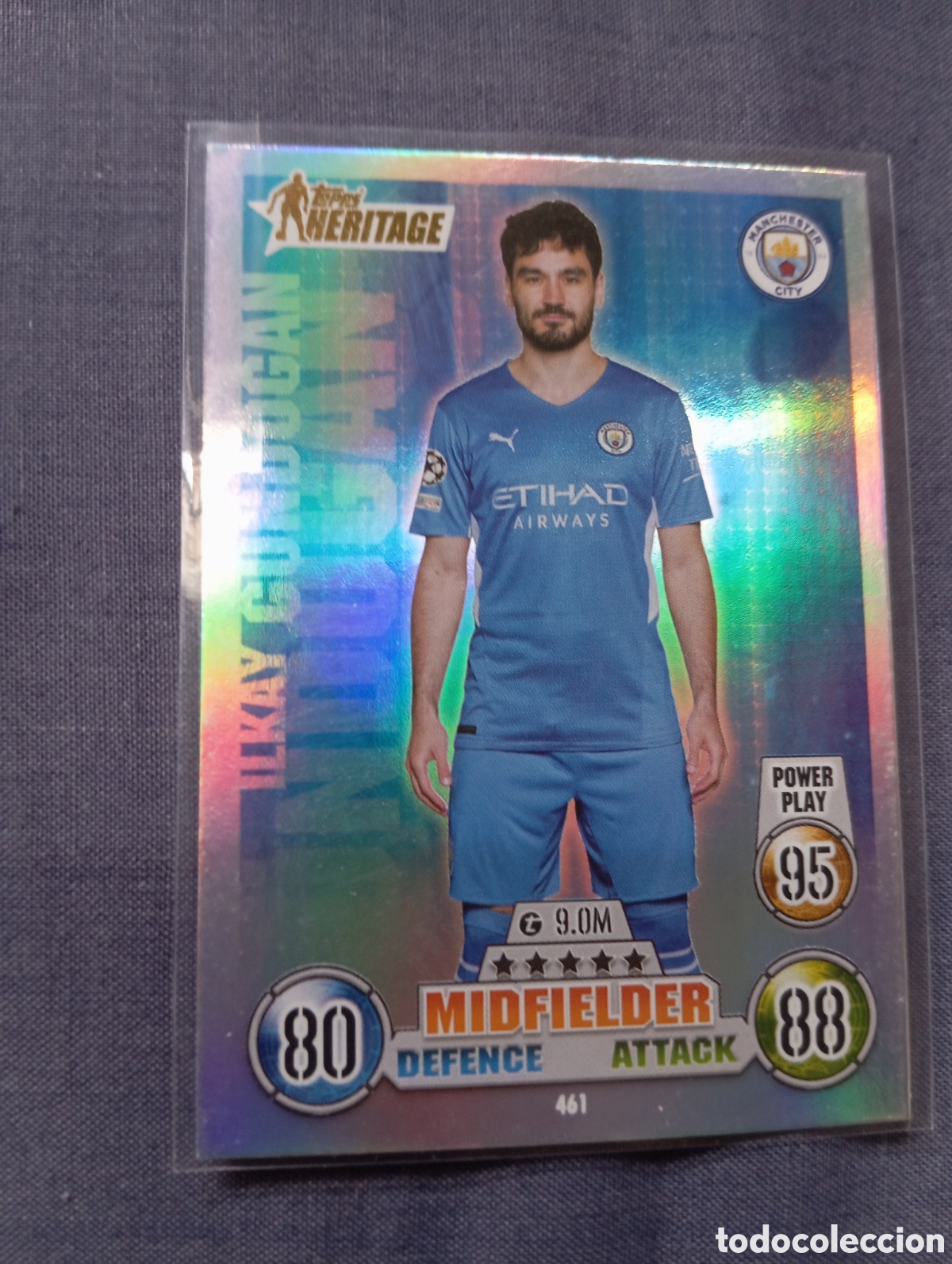 Trading cards: Ilkay Gundogan Manchester City HERITAGE 461 / MATCH ATTAX 2021/2022