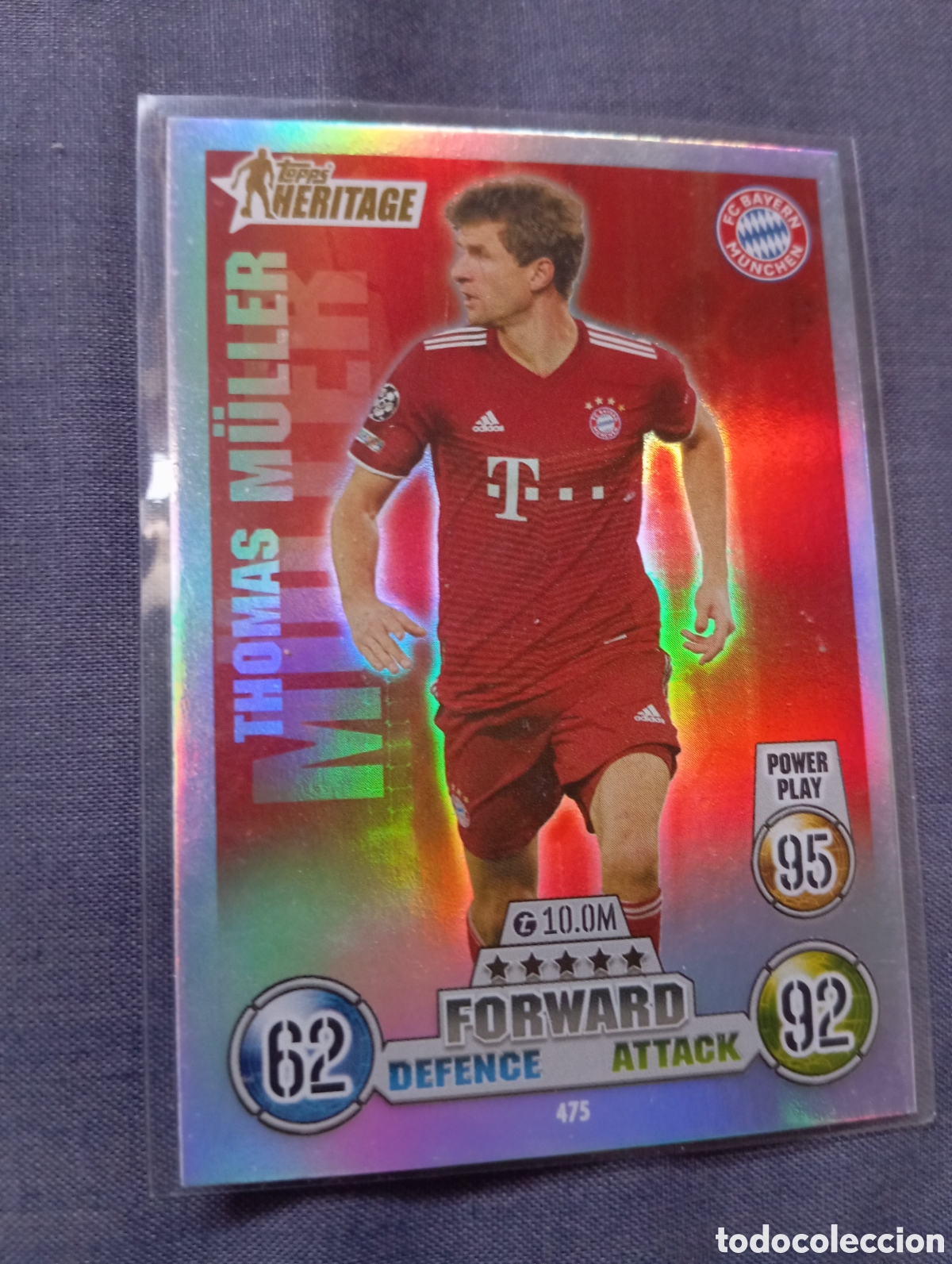 Trading cards: Thomas M&uuml;ller Bayern de Munich HERITAGE 475 / MATCH ATTAX 2021/2022