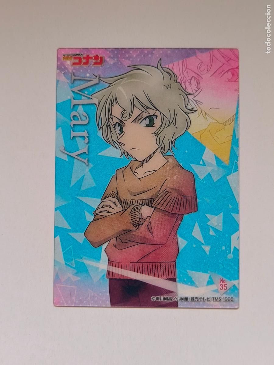 Trading cards: DETECTIVE CONAN CLEAR CARD - N&ordm; 35 - MARY - JAPON (O7A1)