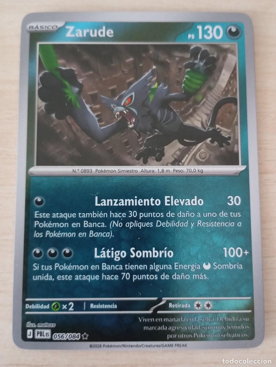 Trading cards: Carta Pok&eacute;mon Zarude original