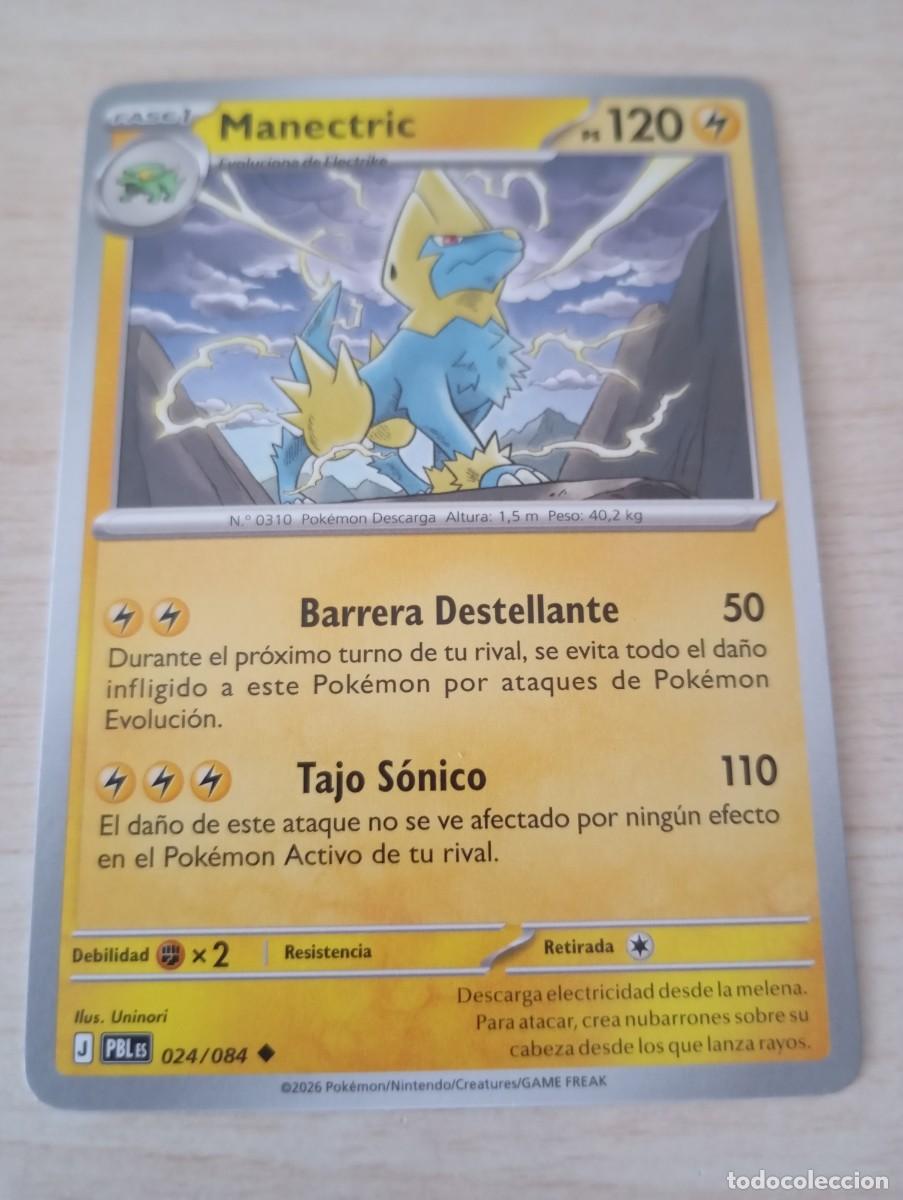 Trading cards: Carta Pok&eacute;mon Manectric carta original aut&eacute;ntica