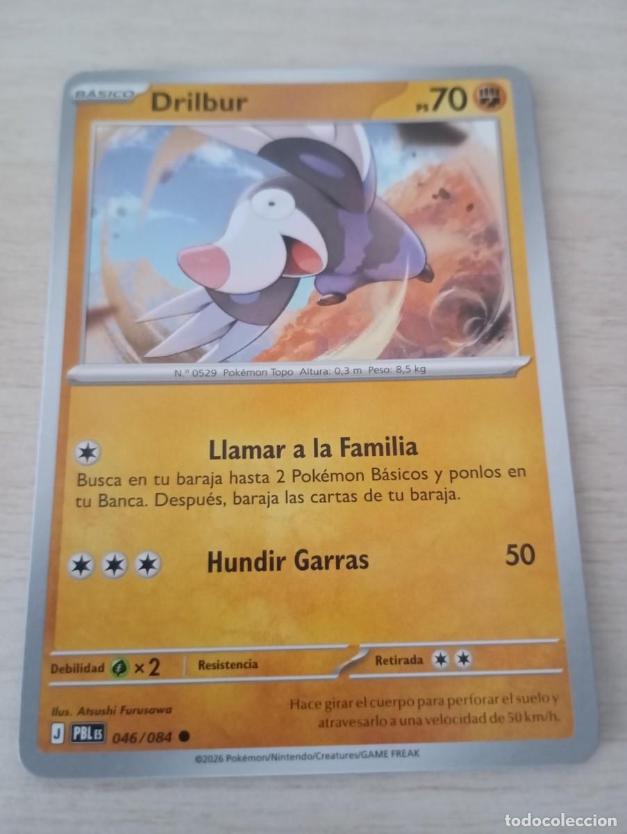 Trading cards: Carta Pok&eacute;mon Drilbur original aut&eacute;ntica