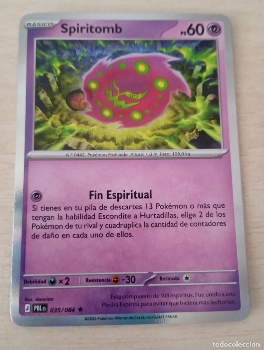 Trading cards: Carta Pok&eacute;mon Spiritomb original aut&eacute;ntica