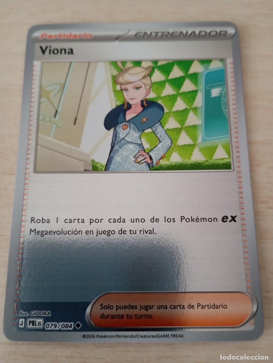 Trading cards: Carta Pok&eacute;mon Entrenador Viona original aut&eacute;ntica