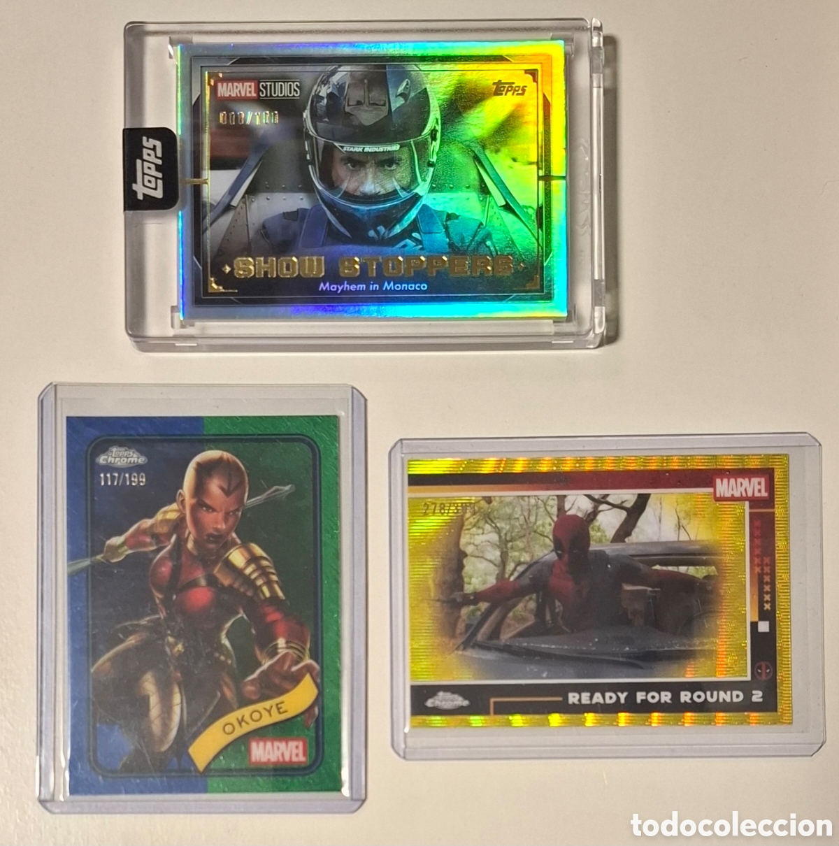 Trading cards: Marvel Show Stoppers numerada + regalo