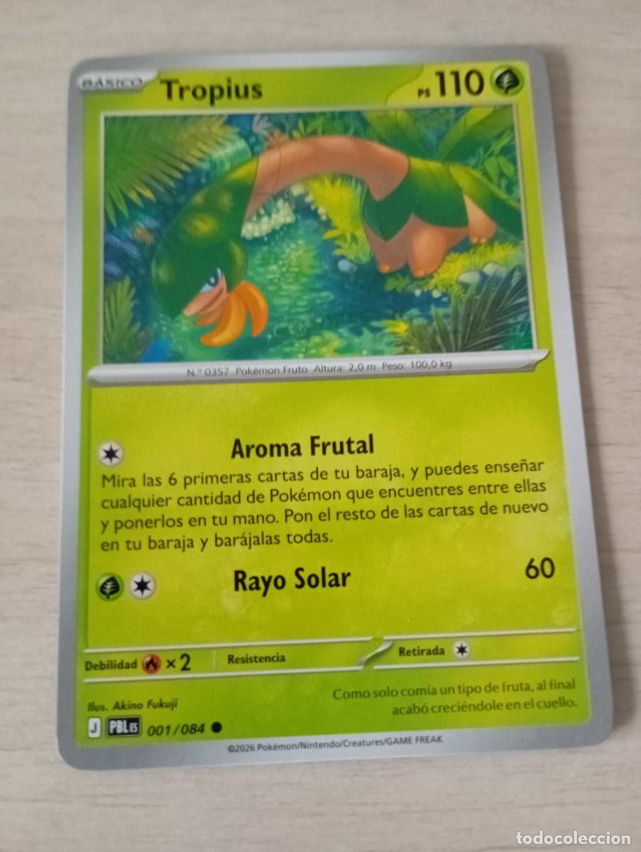Trading cards: Carta Pok&eacute;mon Tropius original