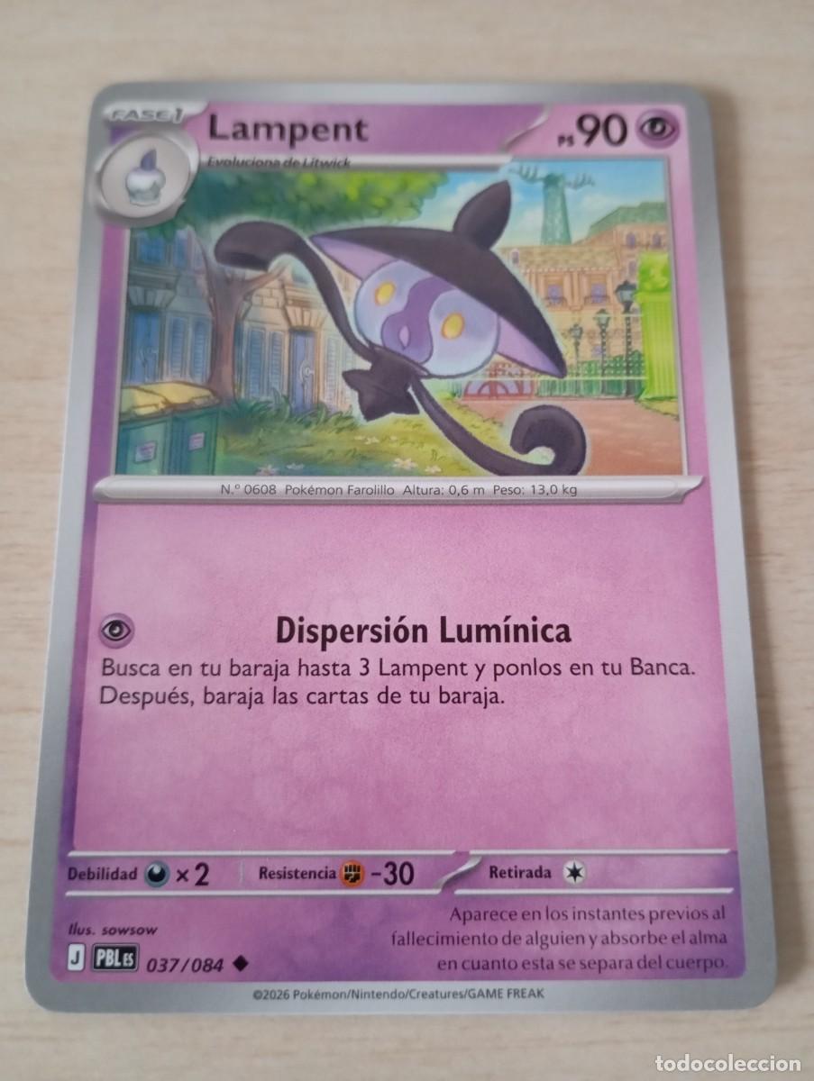 Trading cards: Carta Pok&eacute;mon Lampent original
