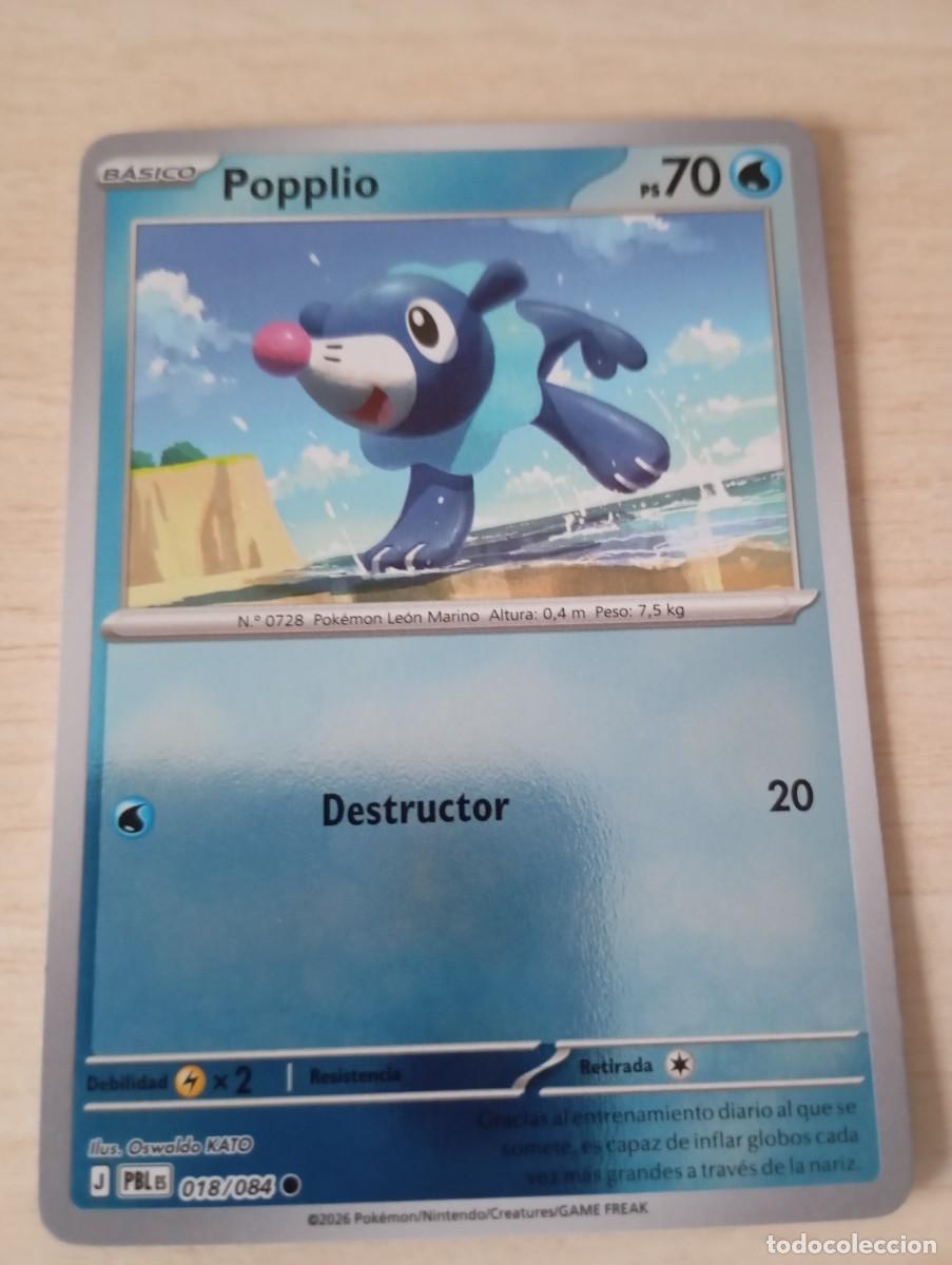 Trading cards: Carta Pok&eacute;mon Popplio foil original