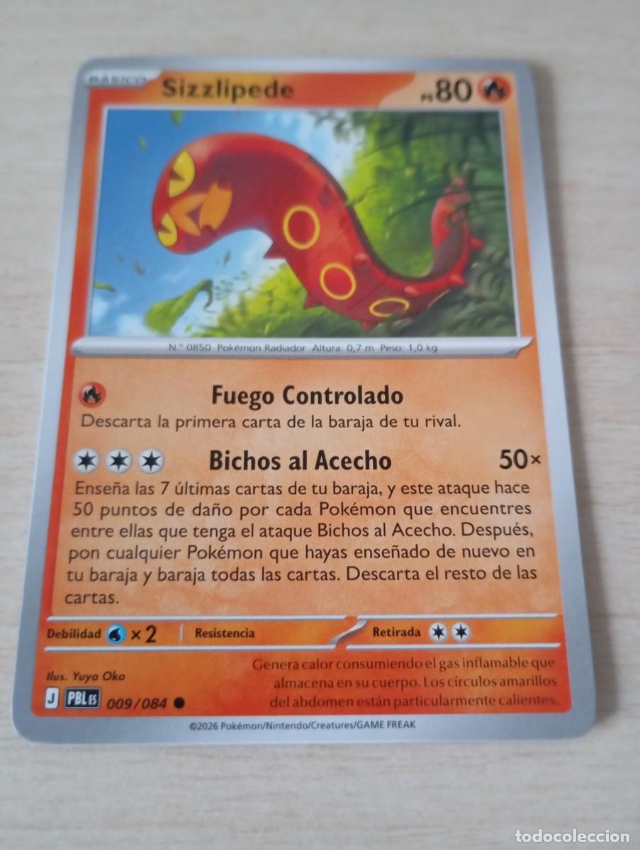 Trading cards: Carta Pok&eacute;mon Sizzlipede original