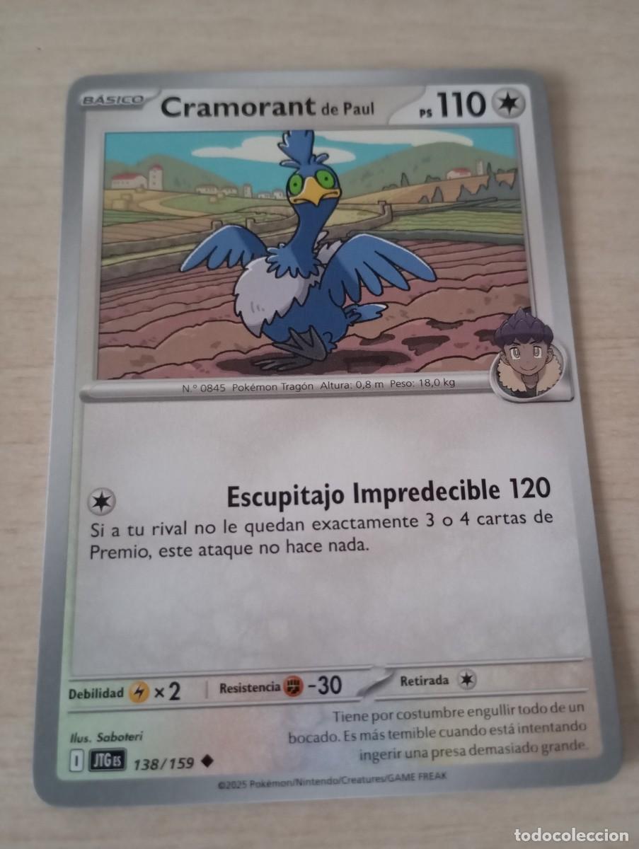 Trading cards: Carta Pok&eacute;mon Cramorant de Paul Original