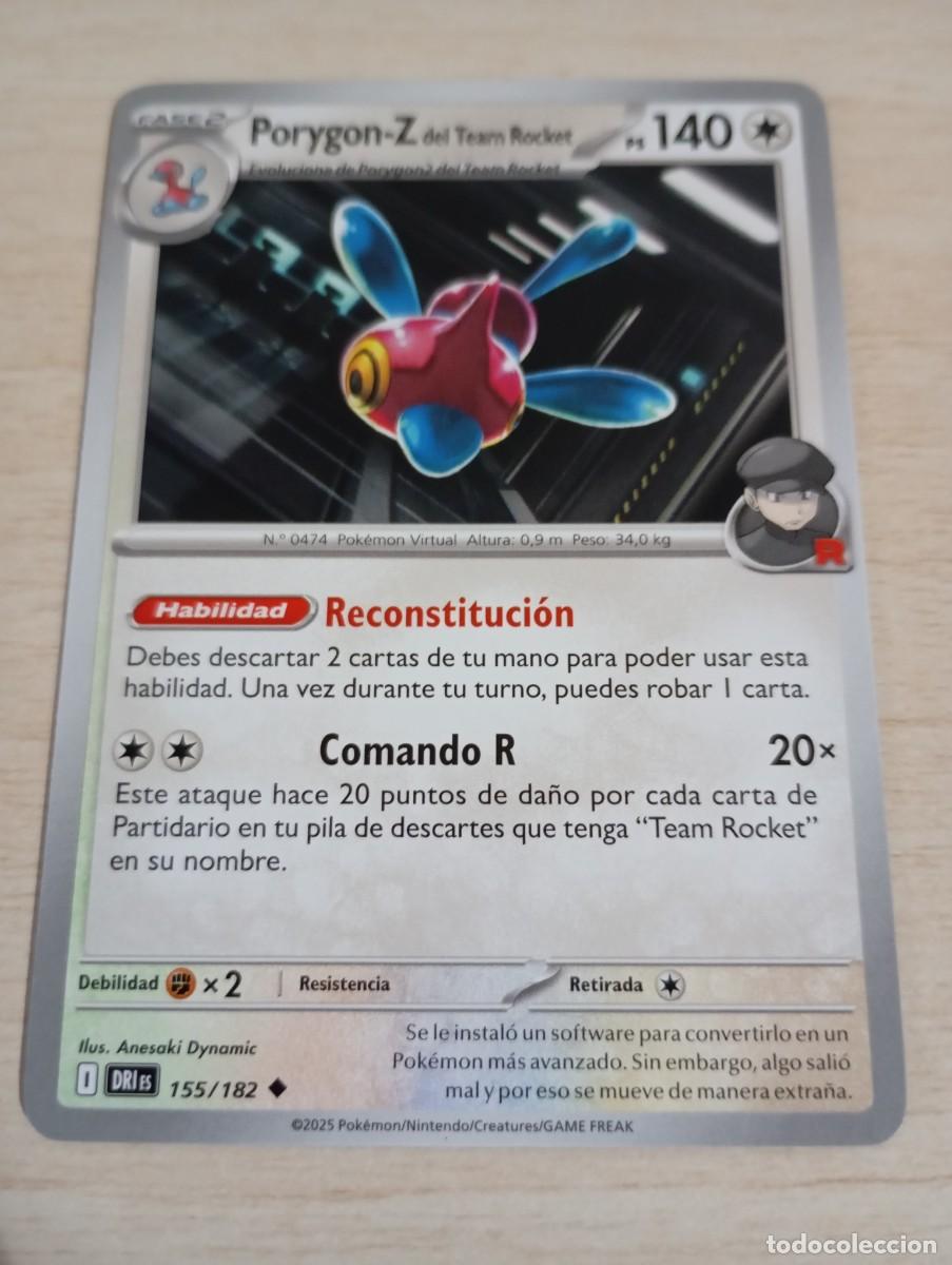 Trading cards: Carta Pok&eacute;mon Porygon-Z del Team Rocket original