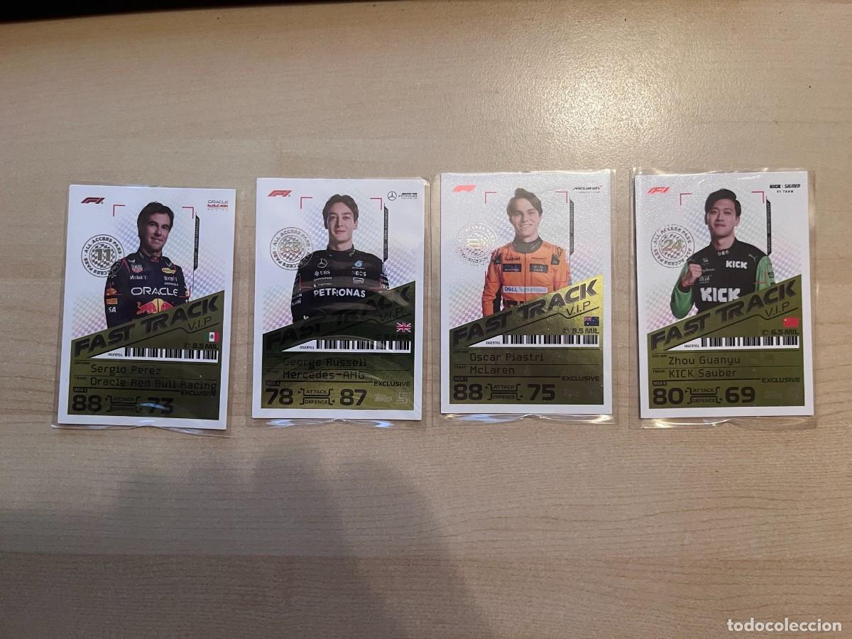 Trading cards: TURBO ATTAX 2024 FORMULA 1 JUEGO MGA 4 CARTAS