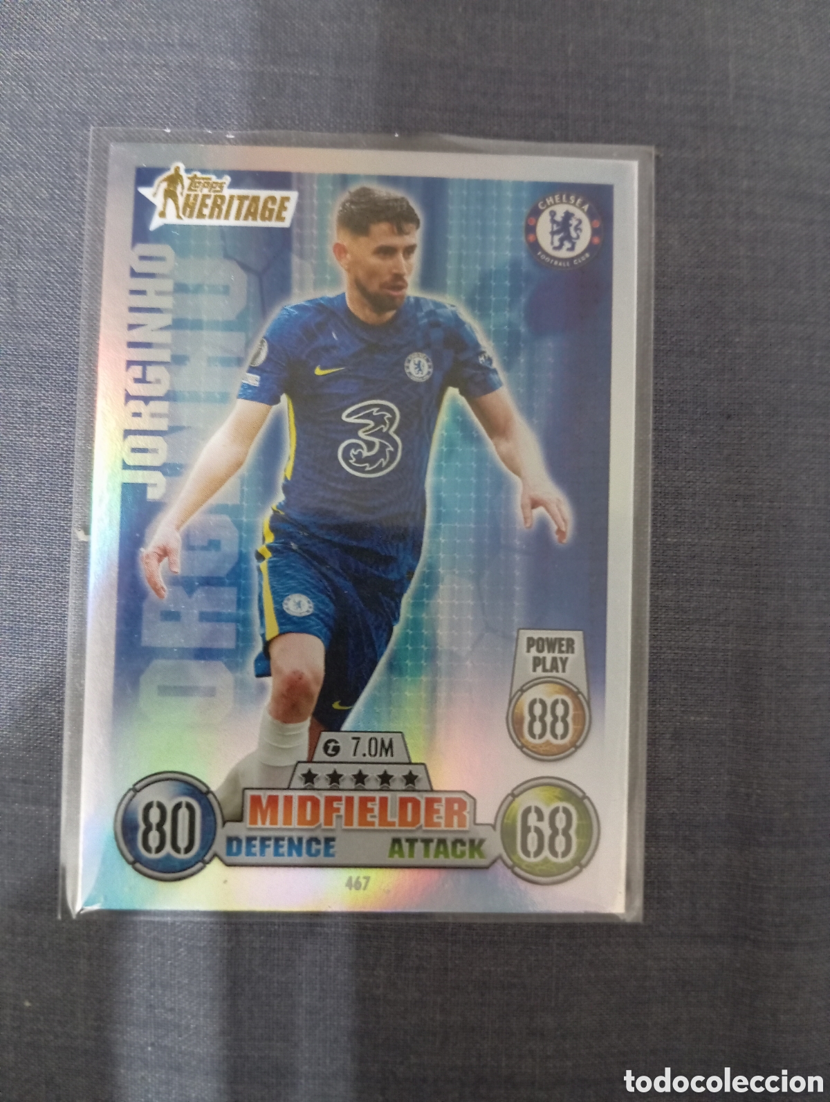 Trading cards: Jorginho Chelsea HERITAGE 467 / MATCH ATTAX 2021/2022