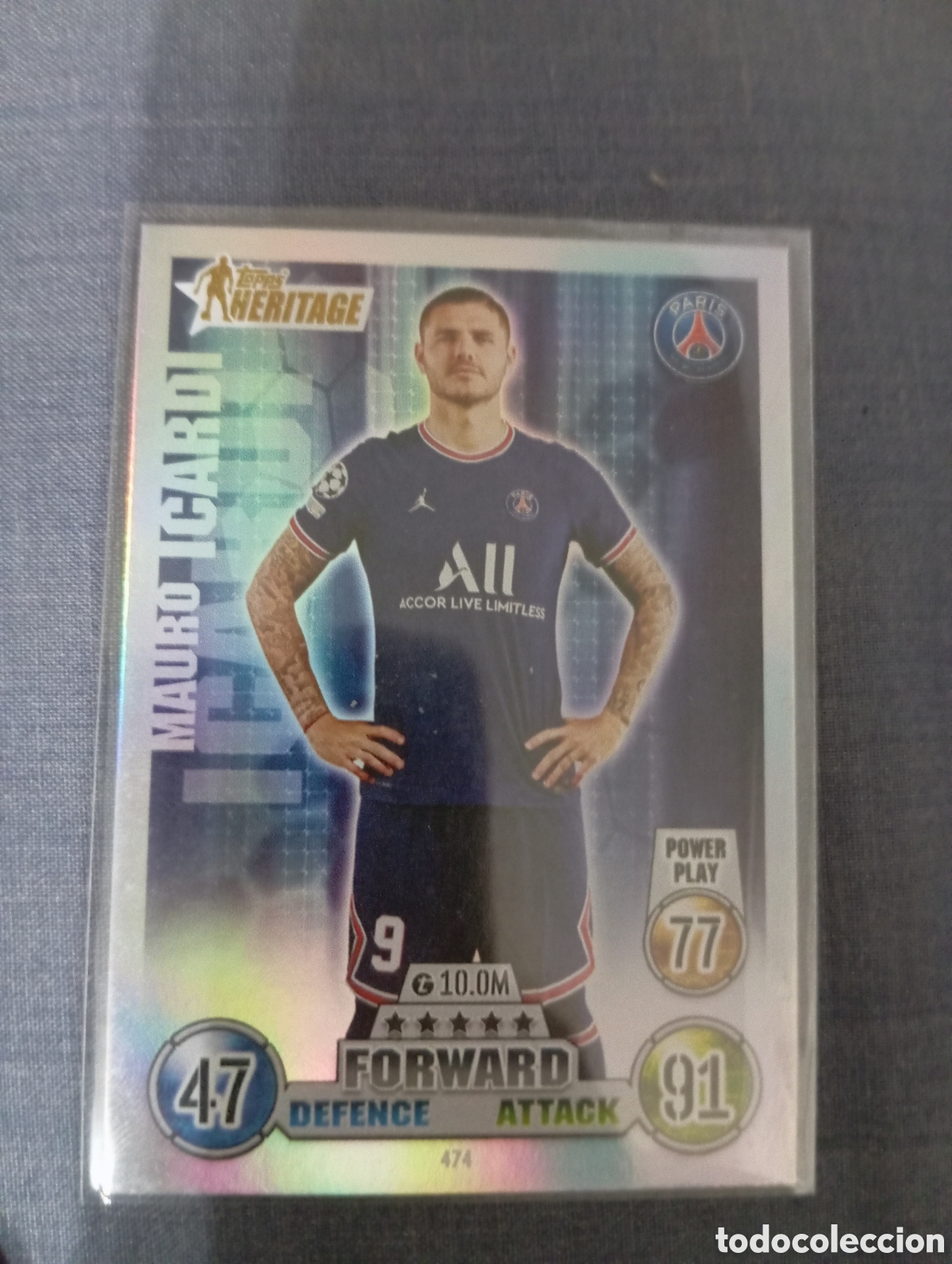 Trading cards: Mauro Icardi PSG HERITAGE 474 / MATCH ATTAX 2021/2022