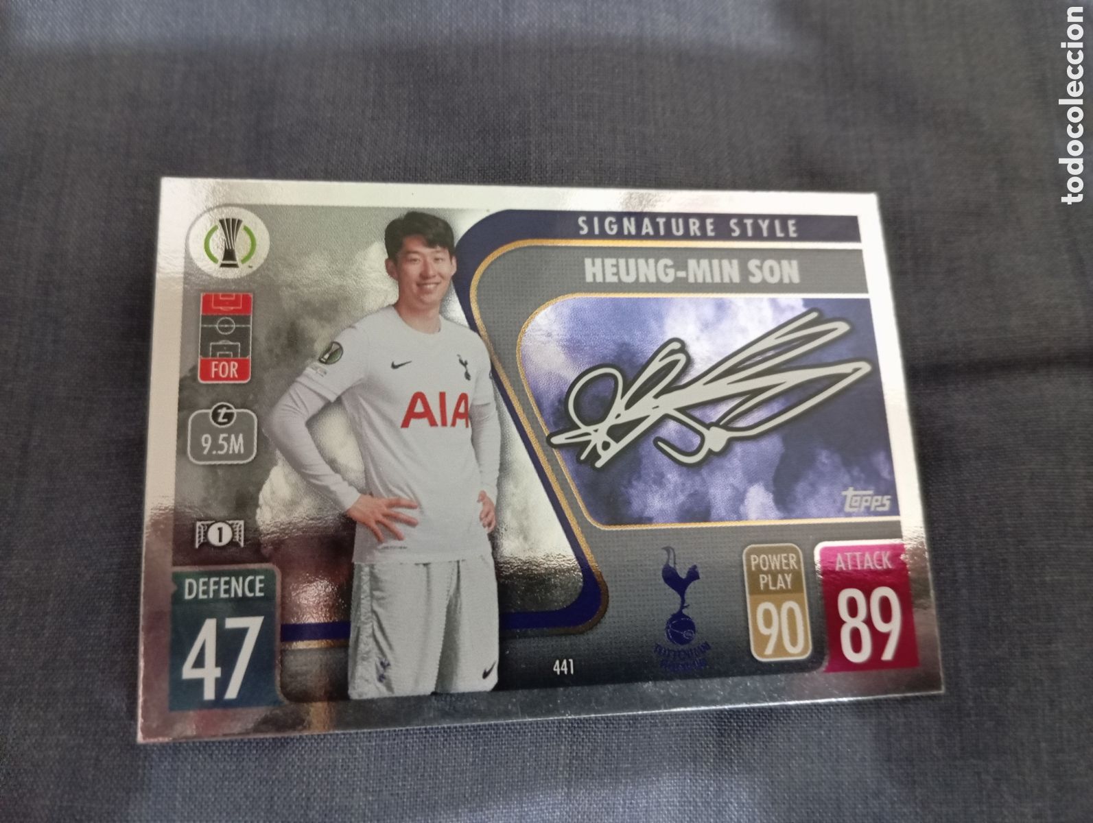 Figurine Collezionabili: Heung-Min Son Tottenham Hotspurs SIGNATURE STYLE n&deg;441 / TOPPS MATCH ATTAX 2021/2022
