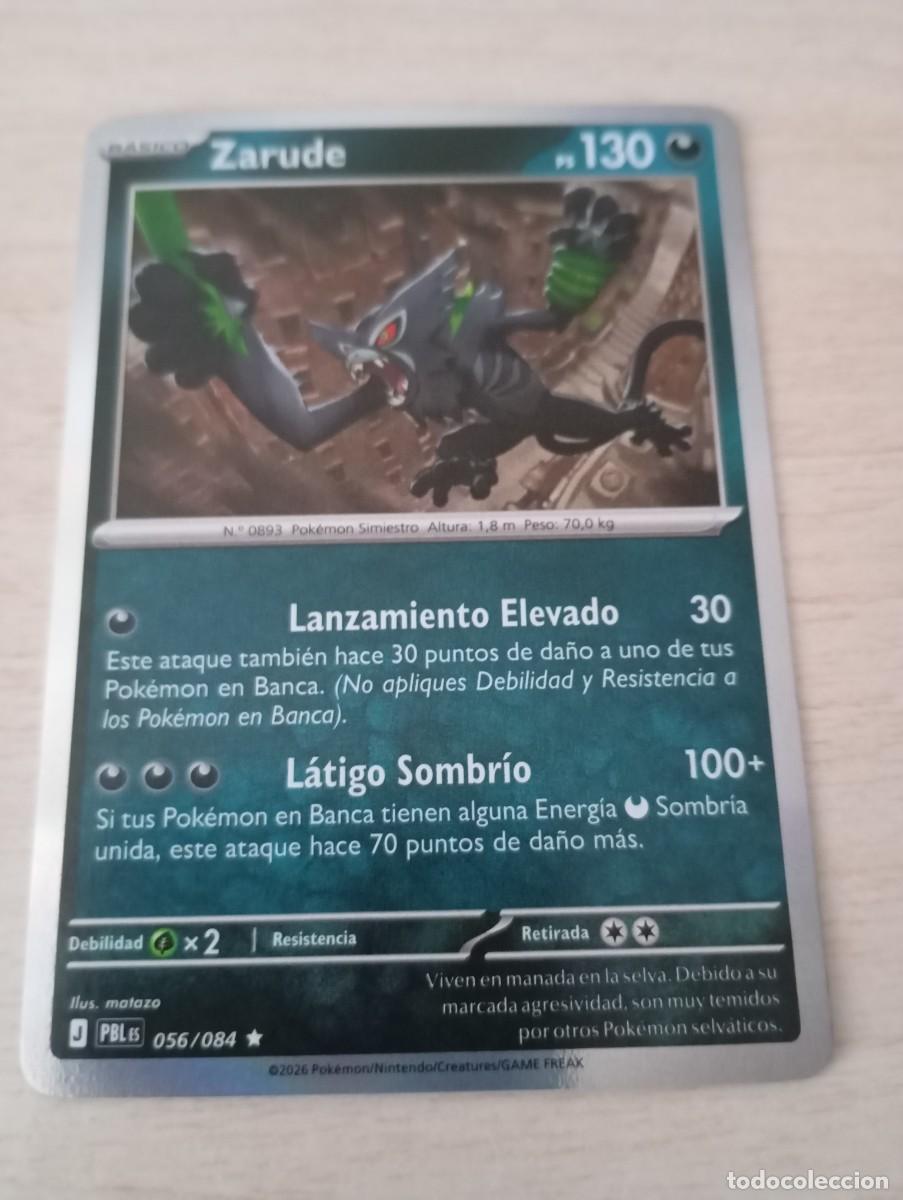 Trading cards: Carta Pok&eacute;mon Zarude original