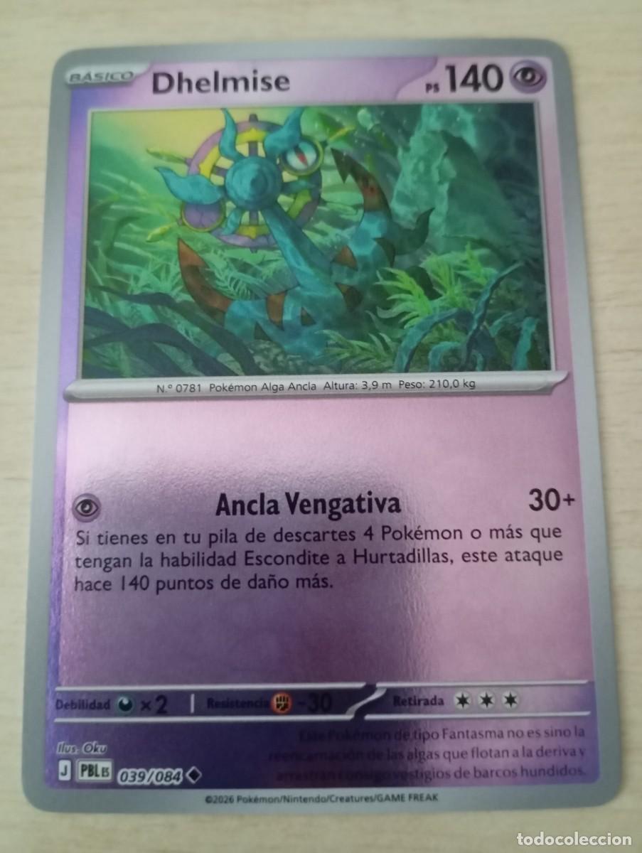 Trading cards: Carta Pok&eacute;mon Dhelmise foil original