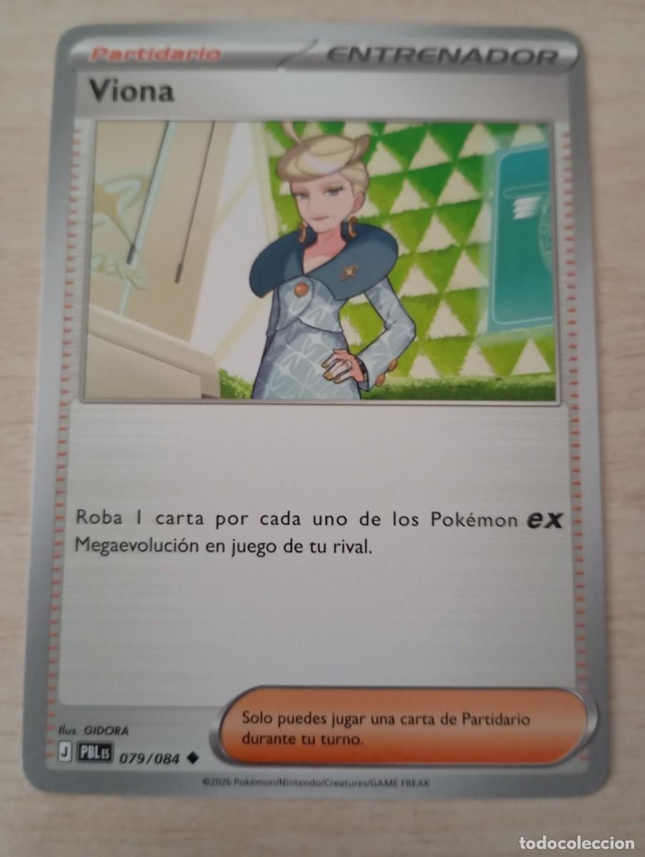 Trading cards: Carta Pok&eacute;mon entrenador Viona oficial