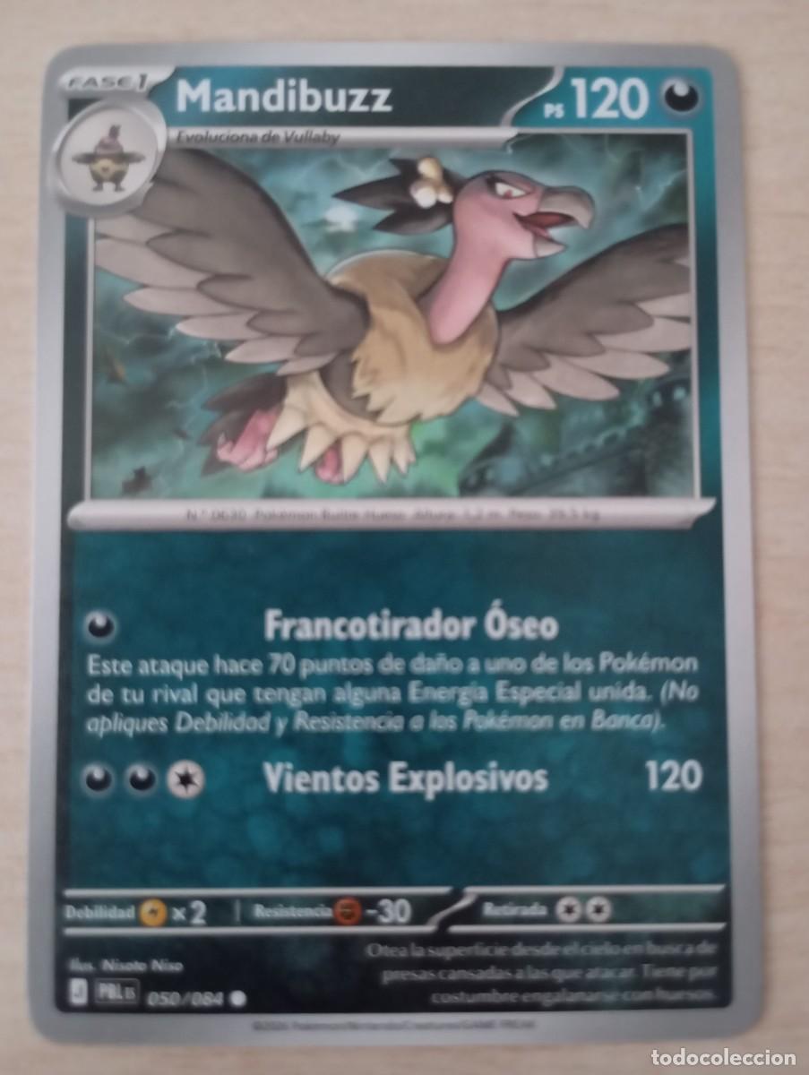 Trading cards: Carta Pok&eacute;mon Mandibuzz oficial