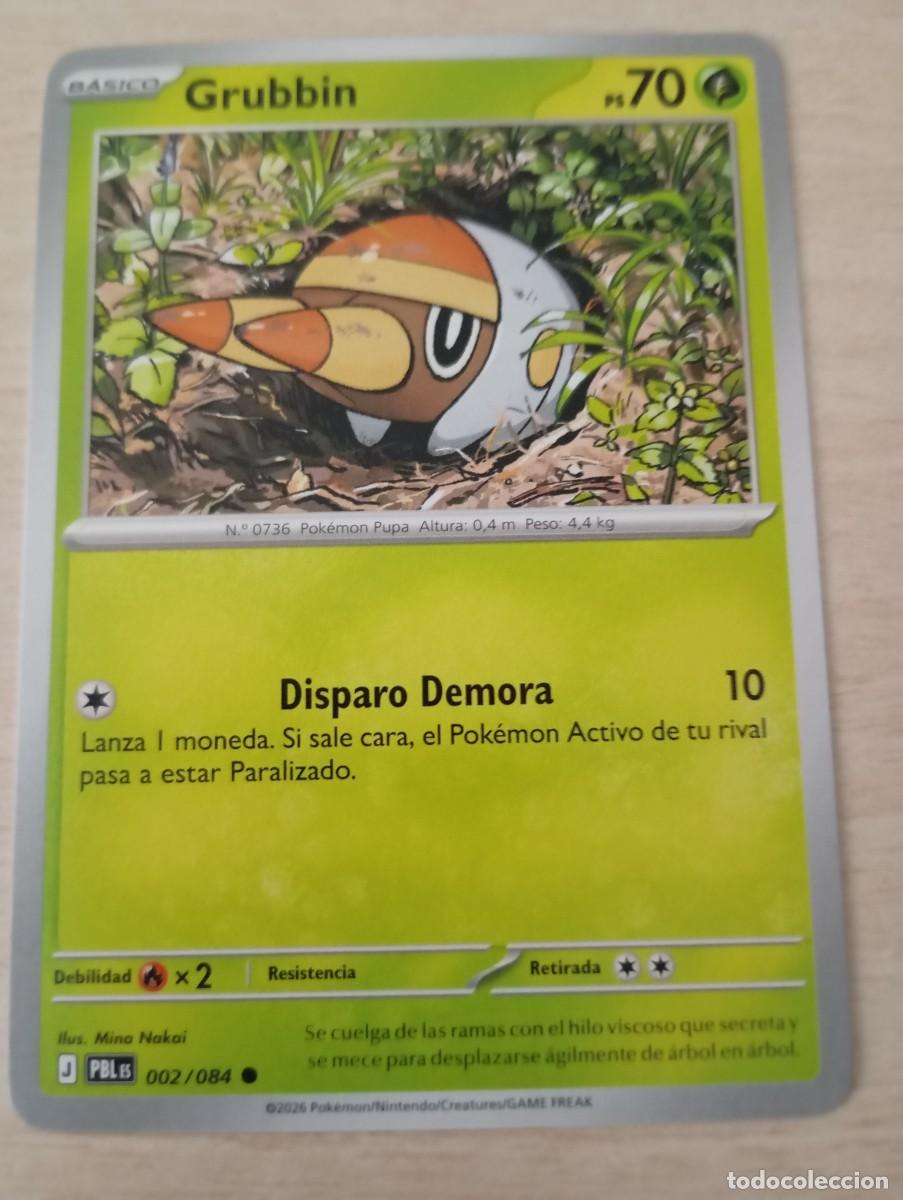 Trading cards: Carta Pok&eacute;mon Grubbin original - Foto 1