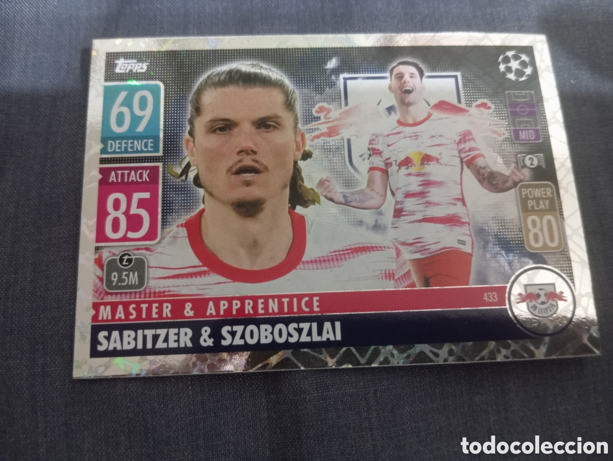 Trading cards: Sabitzer & Szoboszlai RB Leipzig MASTER & APPRENTICE n&deg;433 / TOPPS MATCH ATTAX 2021/2022