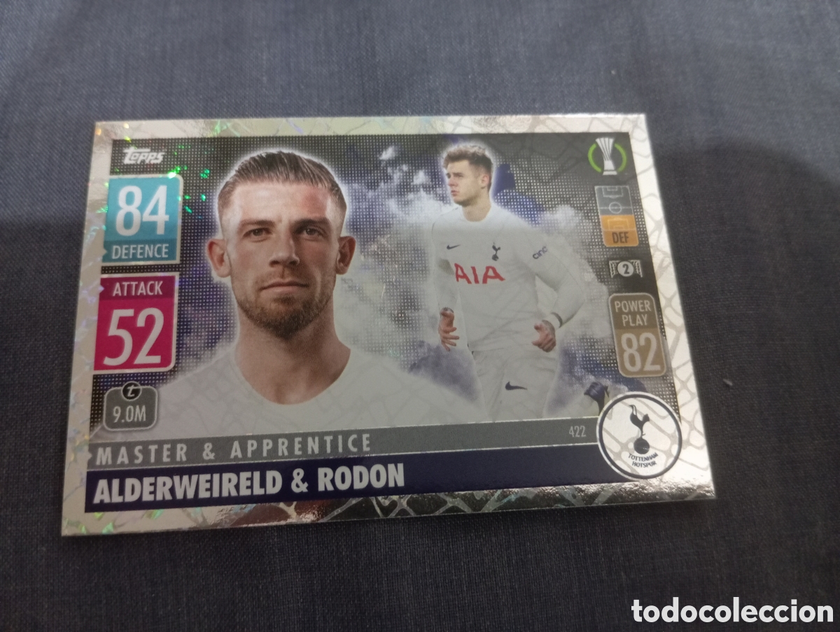 Trading cards: Alderweireld & Rodon Tottenham Hotspurs MASTTER & APPRENTICE n&deg;422 / TOPPS MATCH ATTAX 2021/2022
