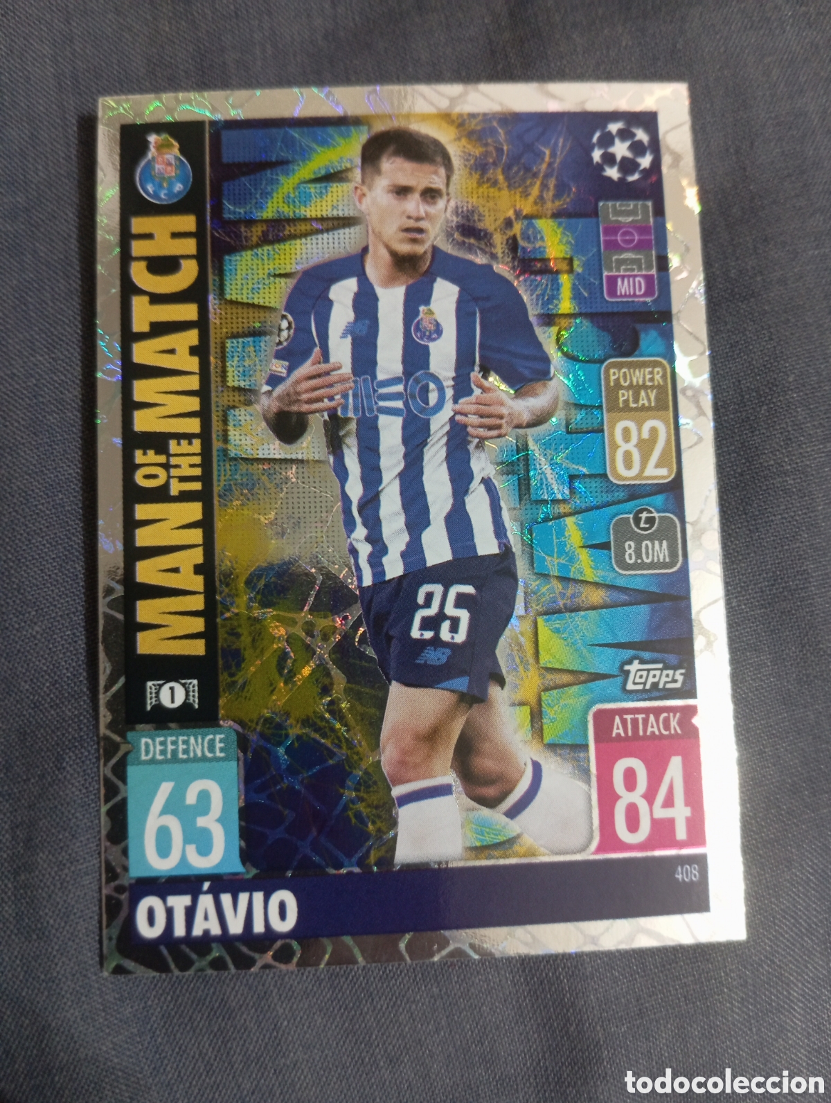 Trading cards: Ot&aacute;vio Porto MAN OF THE MATCH n&deg;408 / TOPPS MATCH ATTAX 2021/2022