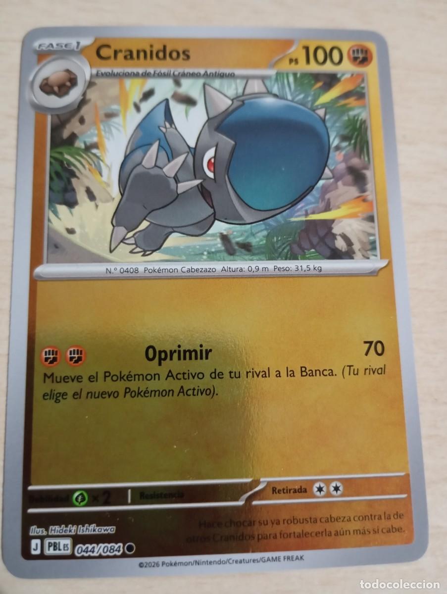 Trading cards: Carta Pok&eacute;mon Cranidos foil Holo oficial