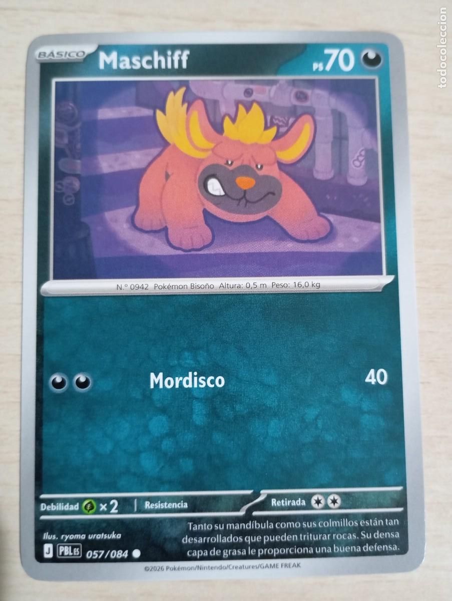 Trading cards: Carta Pok&eacute;mon Maschiff original
